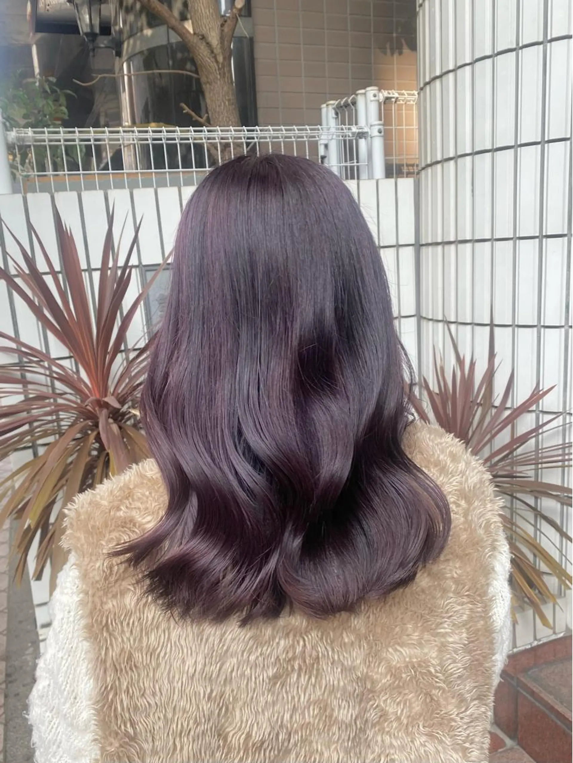 ロング カラー ラベンダーカラー 雰囲気引き出す ✨大人レディのヘアスタイル