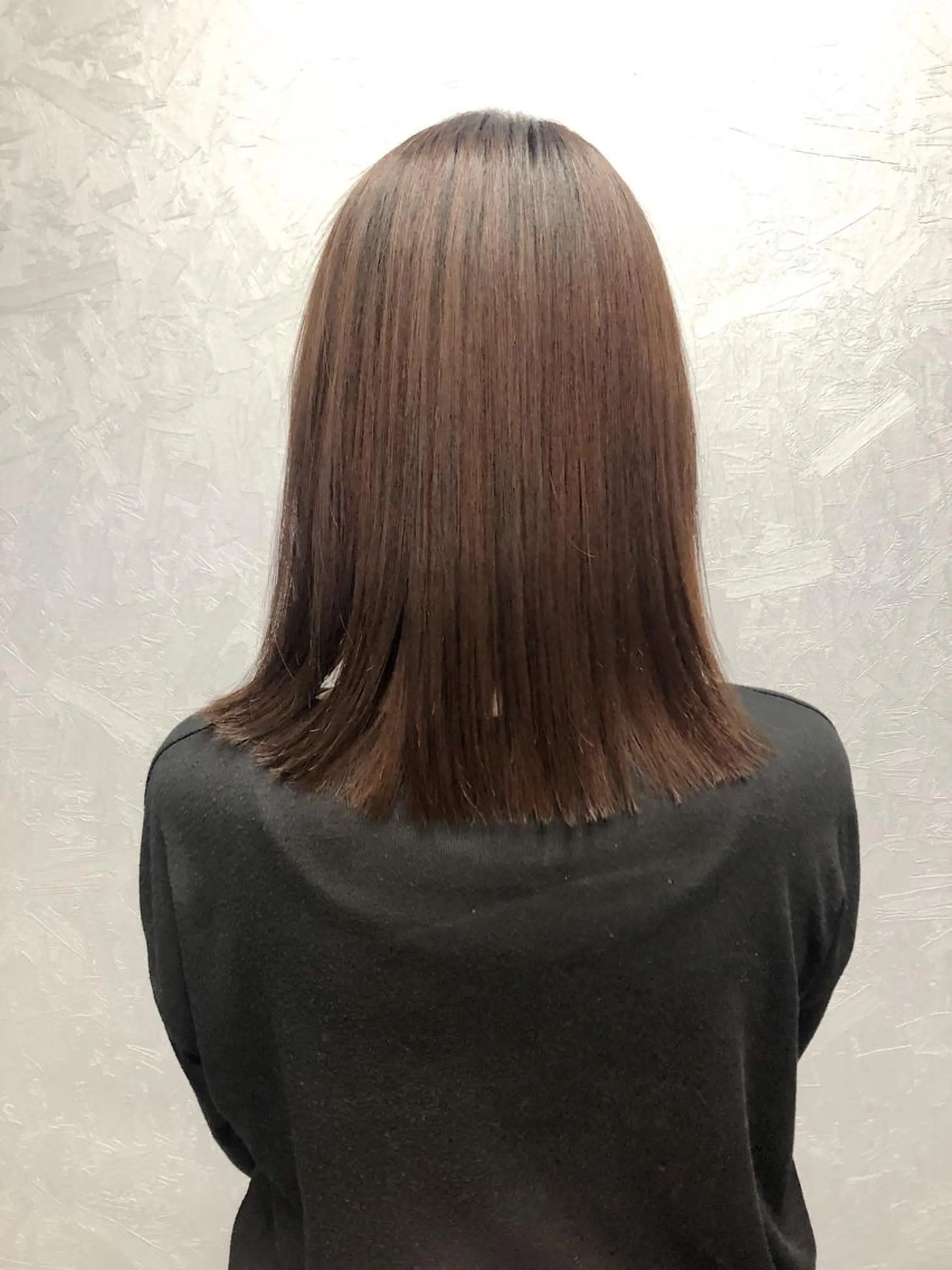 ミディアム 縮毛矯正 カット 縮毛矯正 トリートメント 所渉/韓国レイヤー /ウルフカットのヘアスタイル