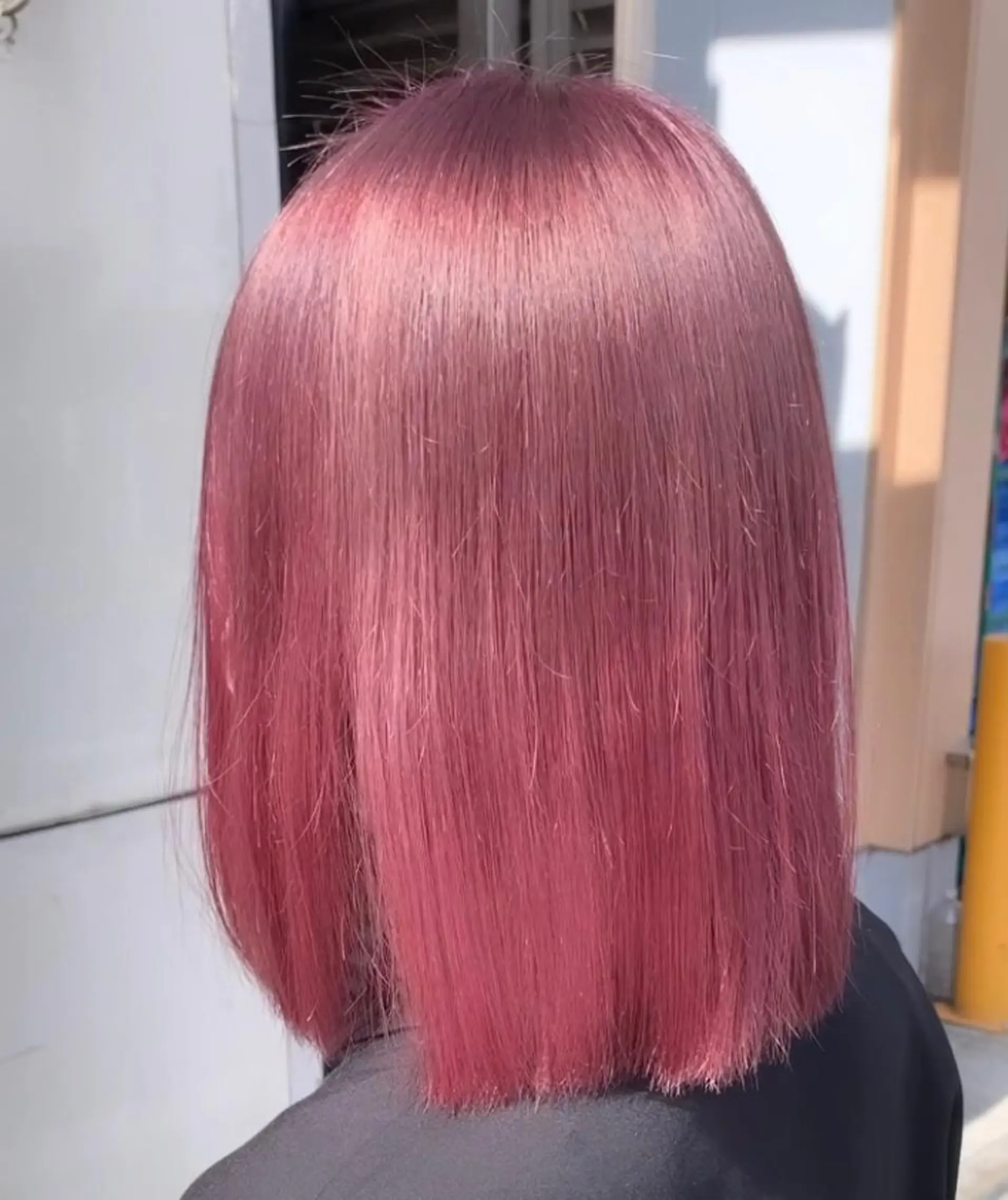 ミディアム カラー ヘアアレンジ ダブルカラー アンククロス🖤 わかなのヘアスタイル