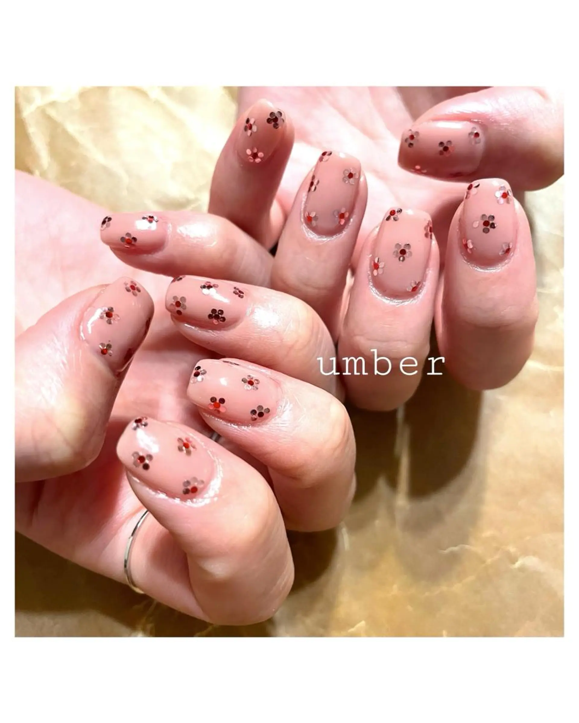 ネイル クリアネイル フラッシュネイル フットネイル フレンチネイル マグネットネイル ハンドネイル umber 三茶1分のネイルデザイン