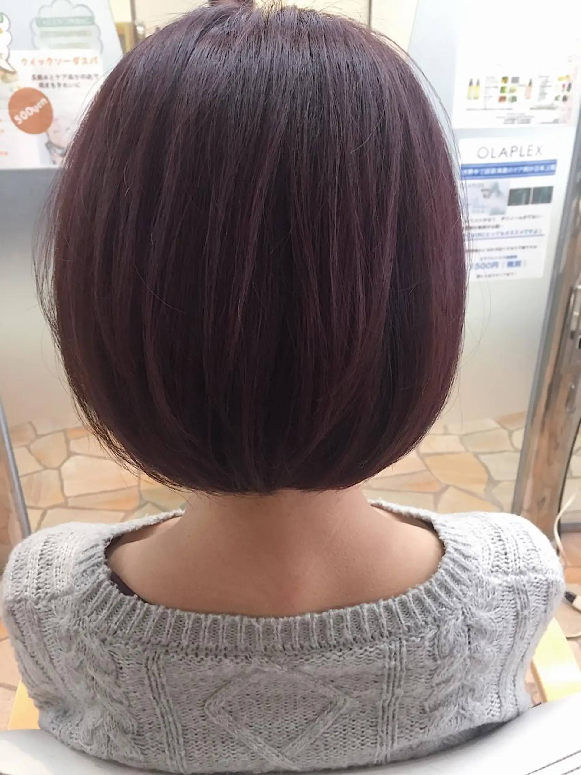 ショート カラー ハットリ /北習志野のヘアスタイル