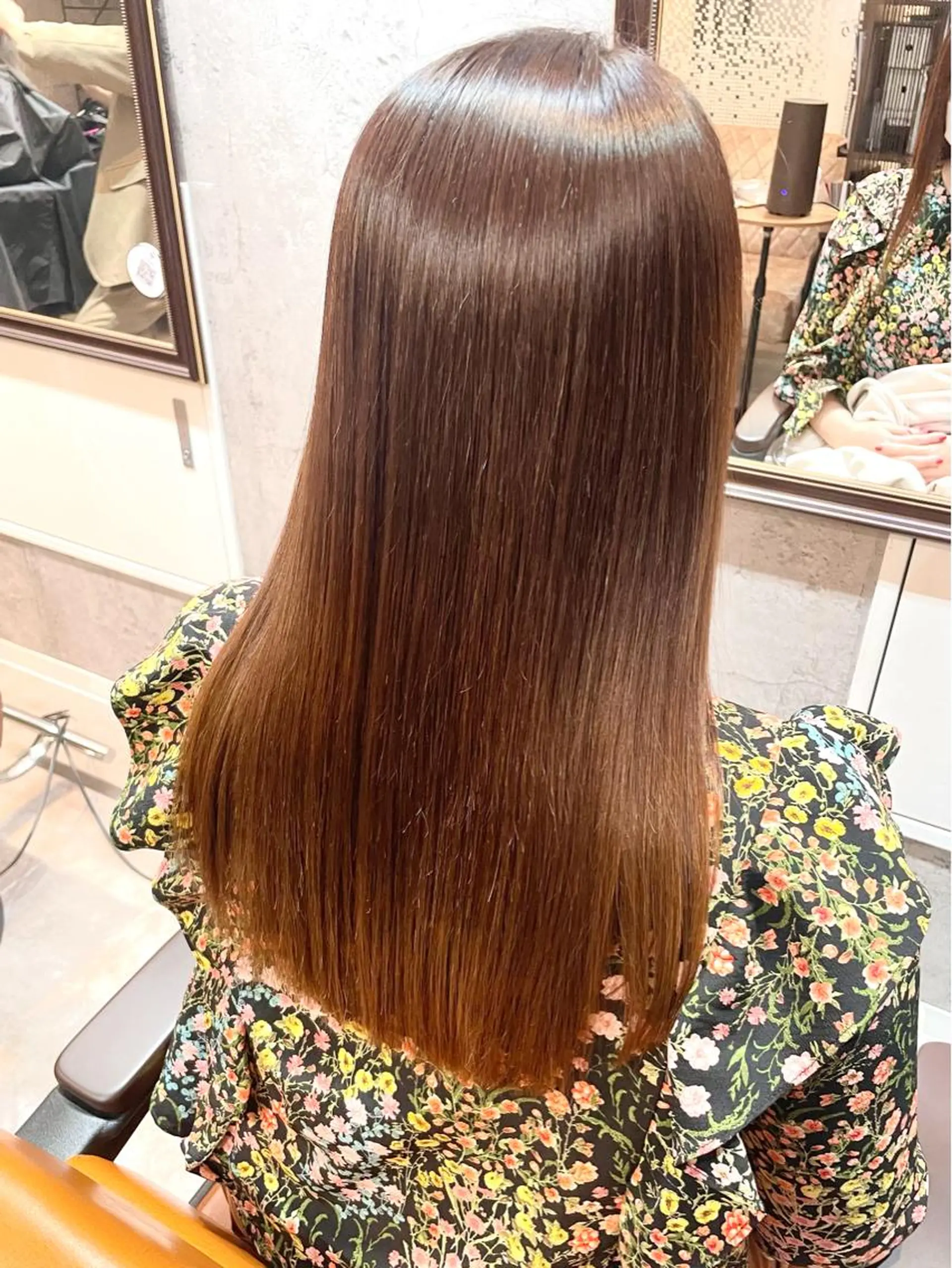 セミロング 縮毛矯正 🔷ブリーチバレイヤ ージュ🔷飯野達也のヘアスタイル