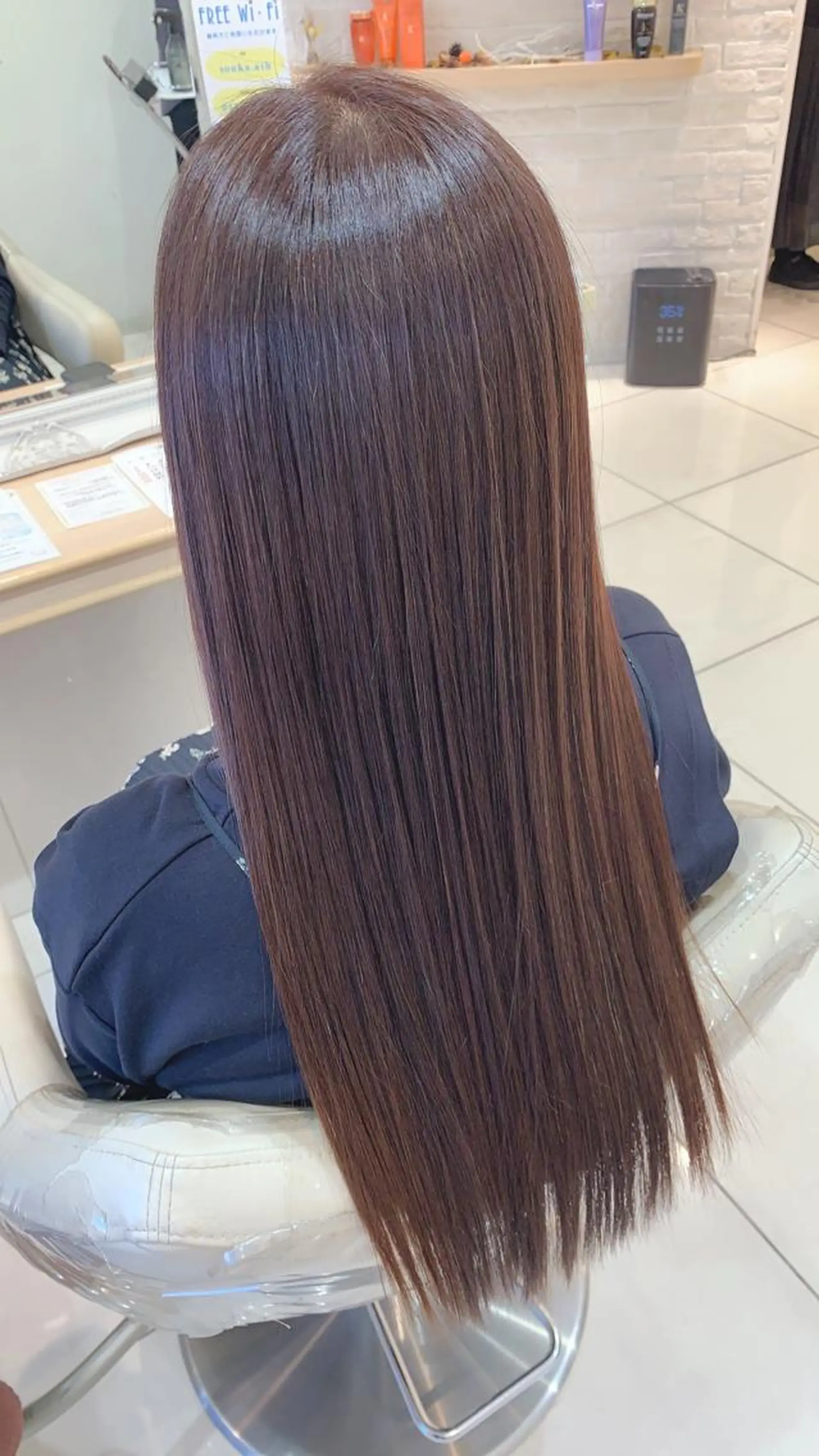 ロング 髪質改善 トリートメント 縮毛矯正 鈴木 華枝のヘアスタイル