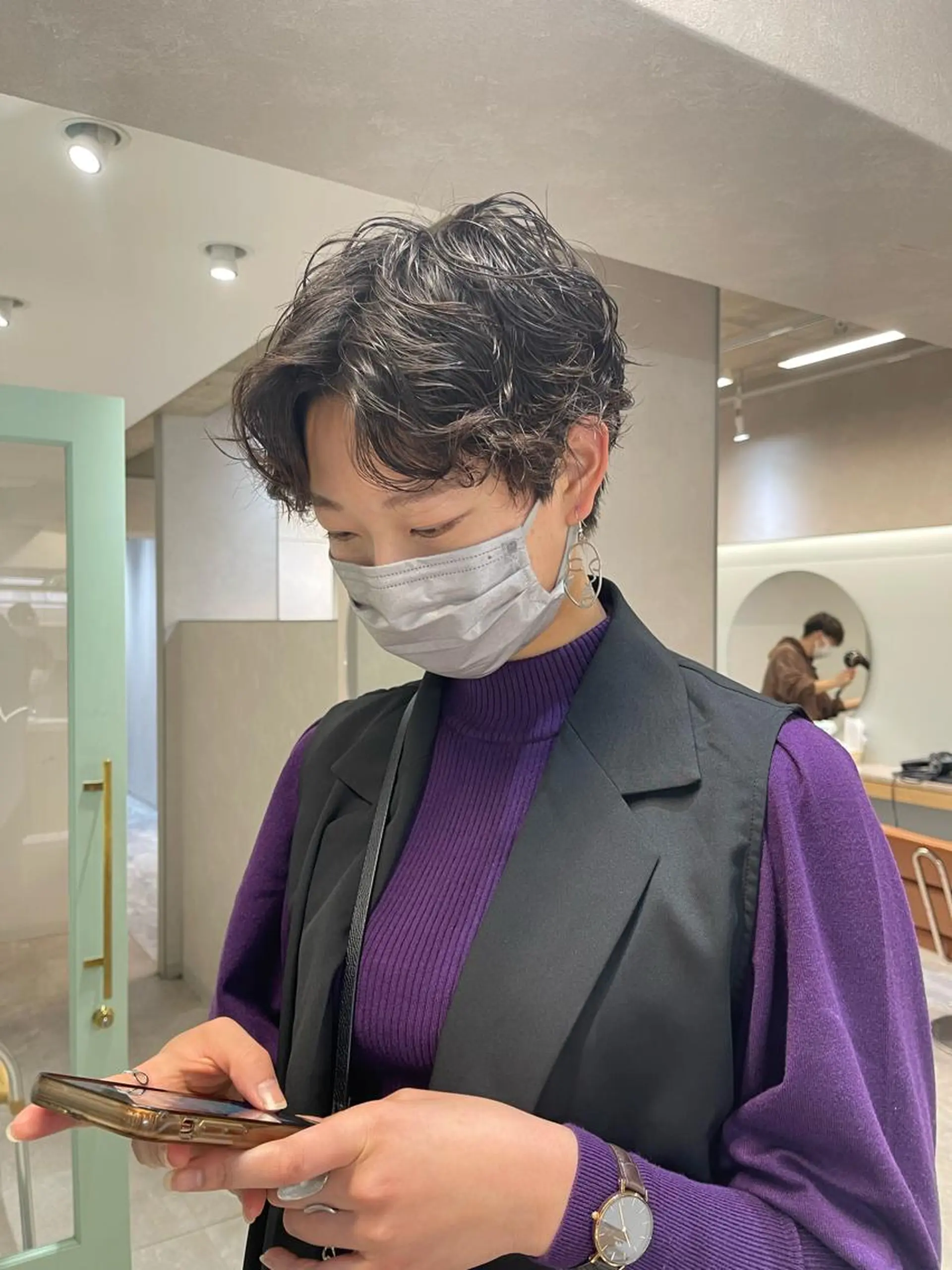 ショート パーマ 早瀬裕之 パーマのヘアスタイル