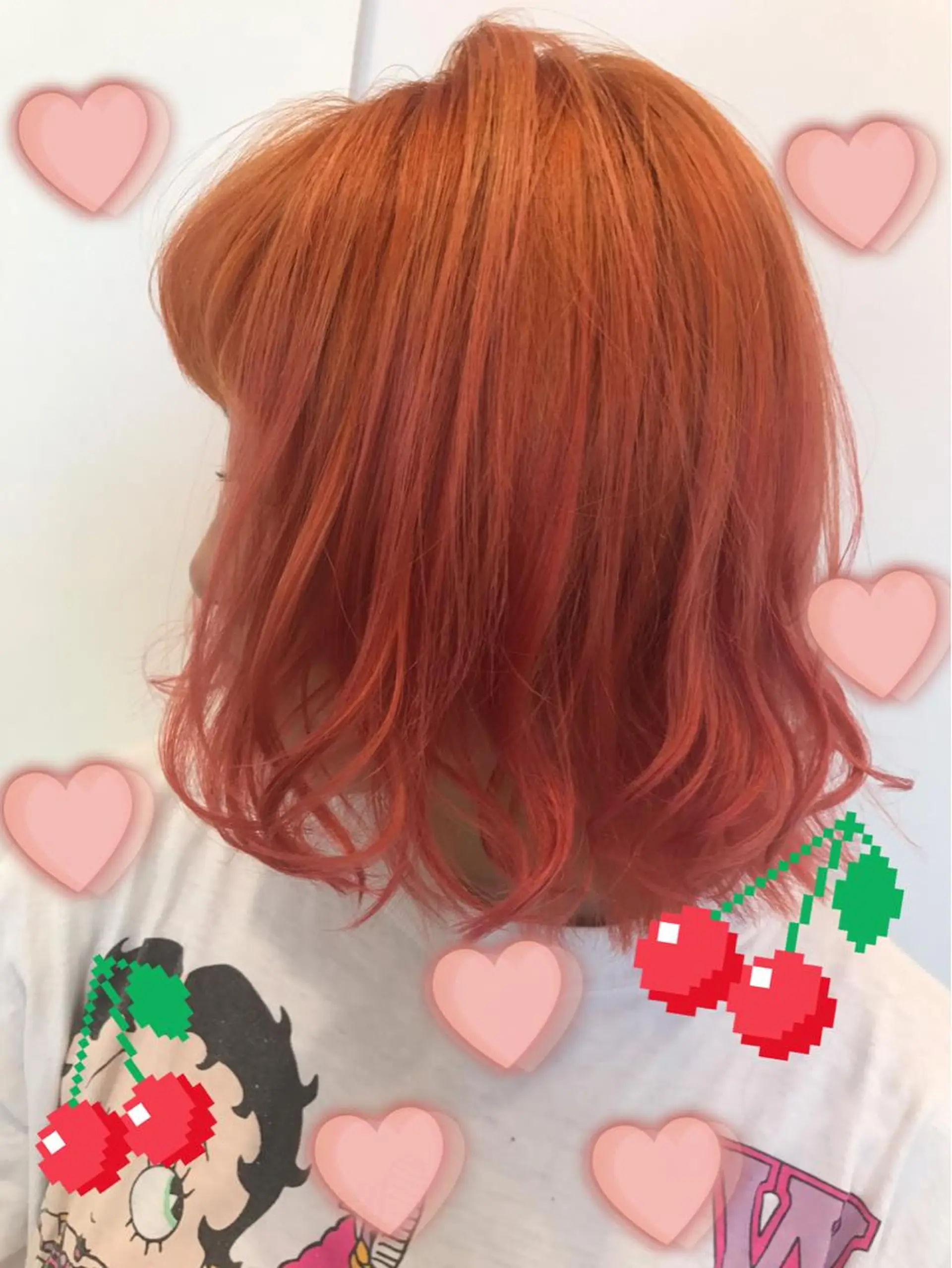 カラー オレンジ 新宿駅近♡個室 ♡関口三都季🌜のヘアスタイル