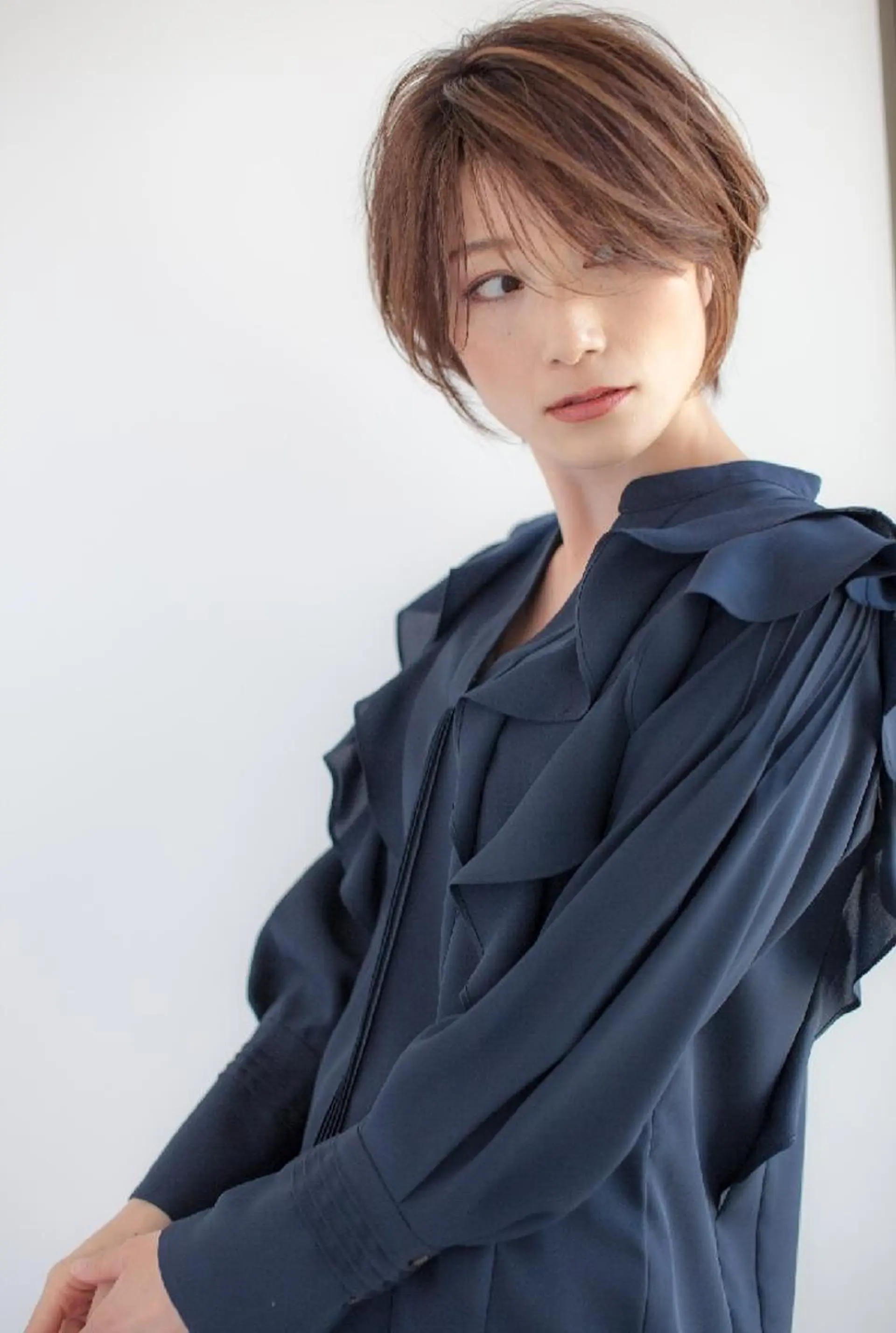 ショート カット 縮毛矯正 村岡【店長】 【骨格矯正ショート】のヘアスタイル