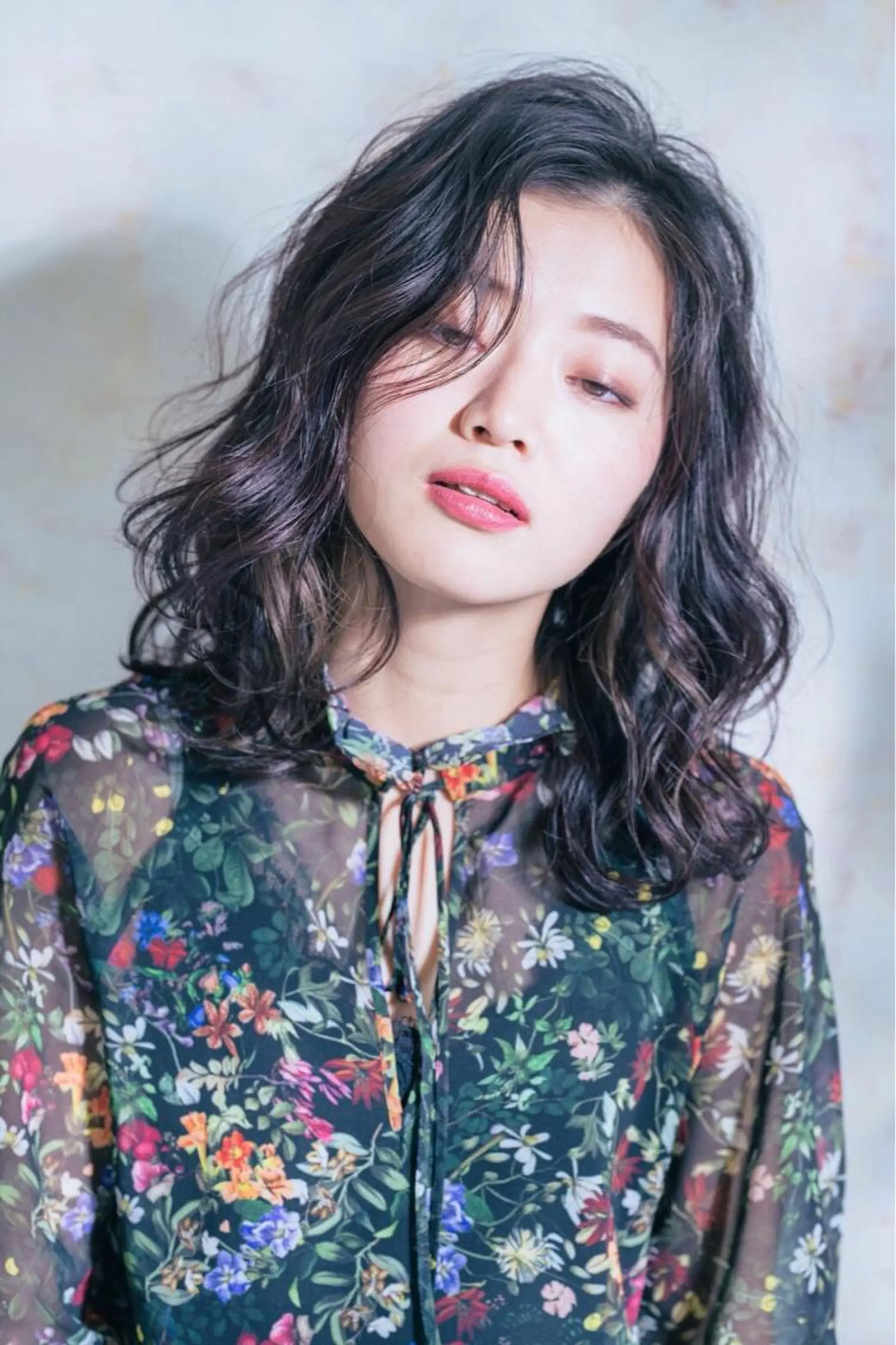 セミロング やまだ まいのヘアスタイル