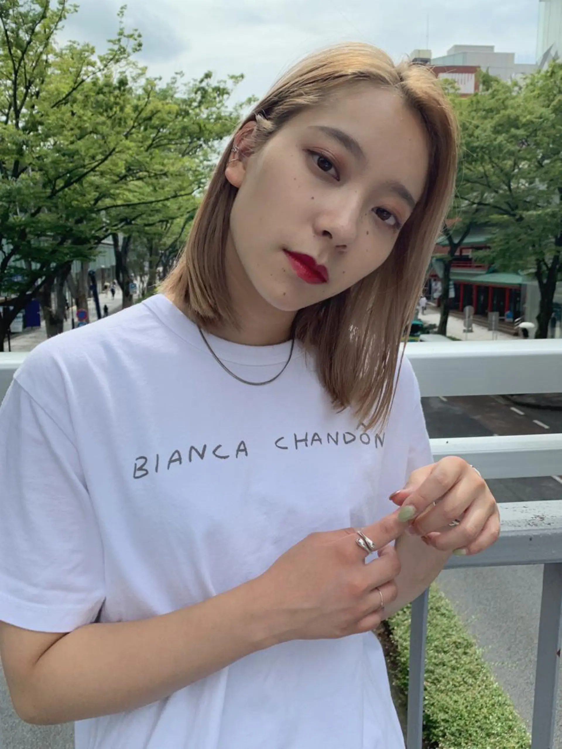 ミディアム 透明感カラー🌿ボブ ✨飛田 ケイのヘアスタイル