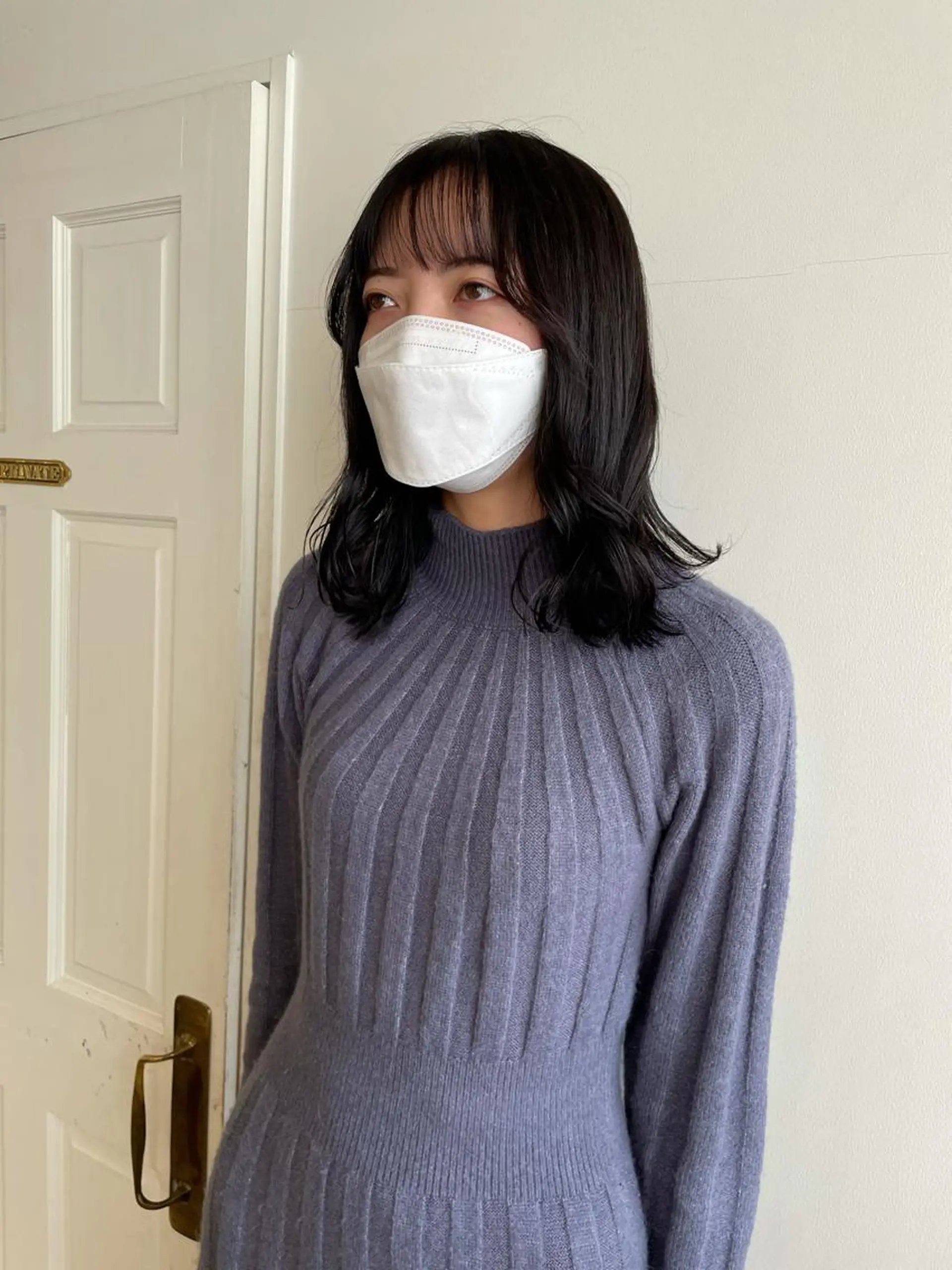 ミディアム カラー アッシュ 透明感カラー カット ヘアカラー トリートメント MIOベージュカラー 柔らかいカラーのヘアスタイル