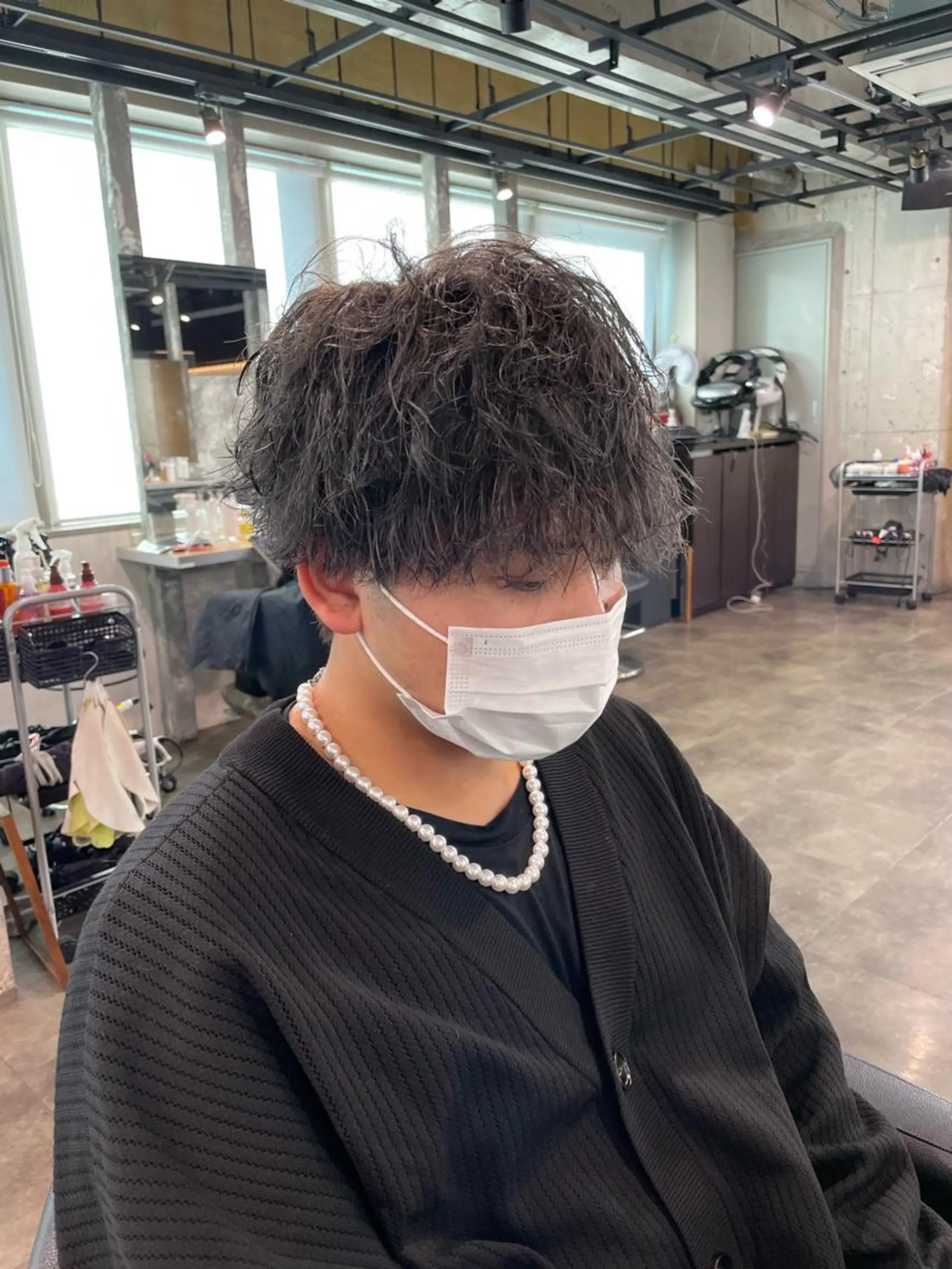 カラー パーマ メンズ 艶髪/透明感🪽 DISCO🪽のヘアスタイル