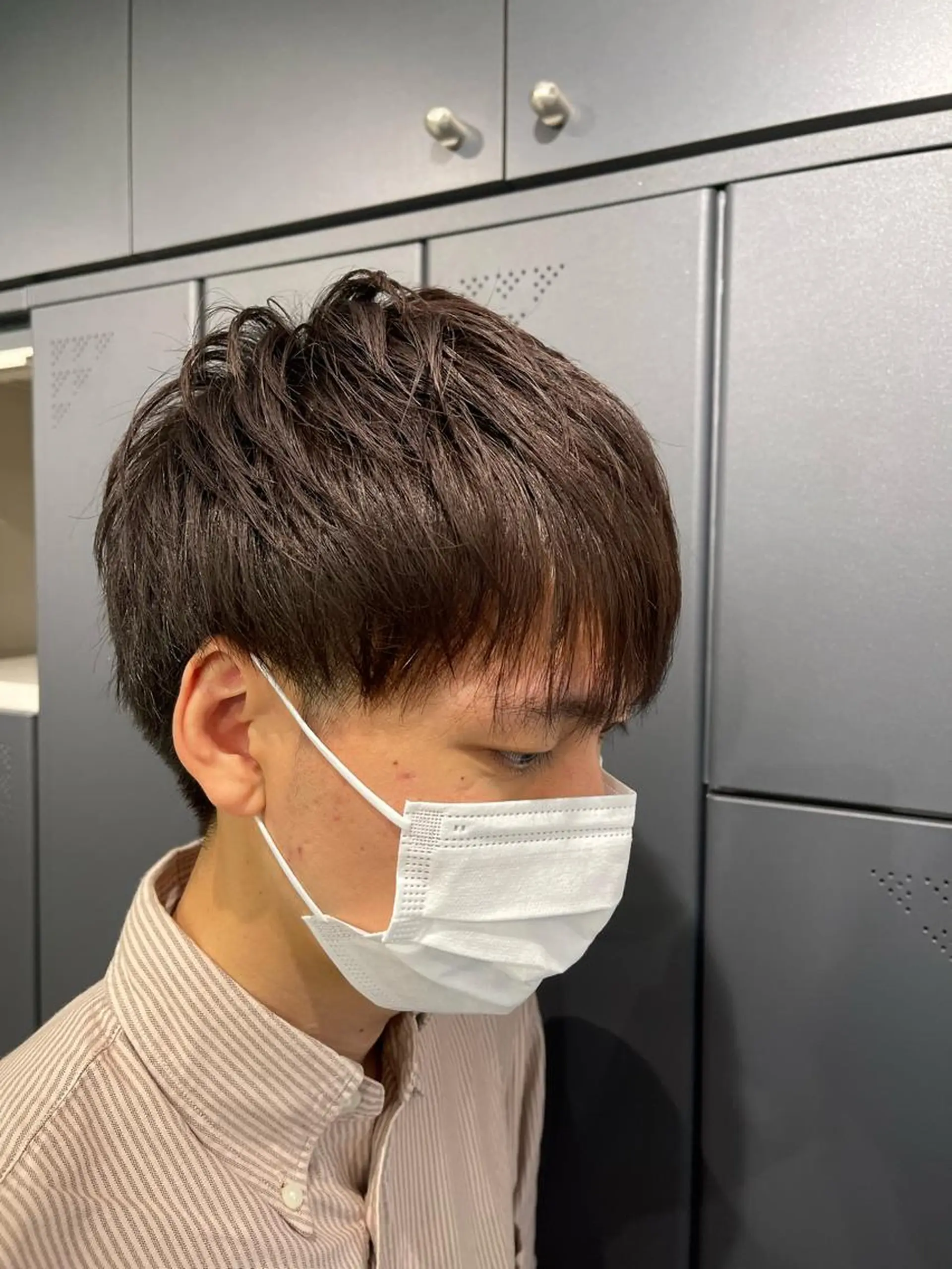 ミディアム カラー メンズ ボブ指名No.1 🌼chidaのヘアスタイル