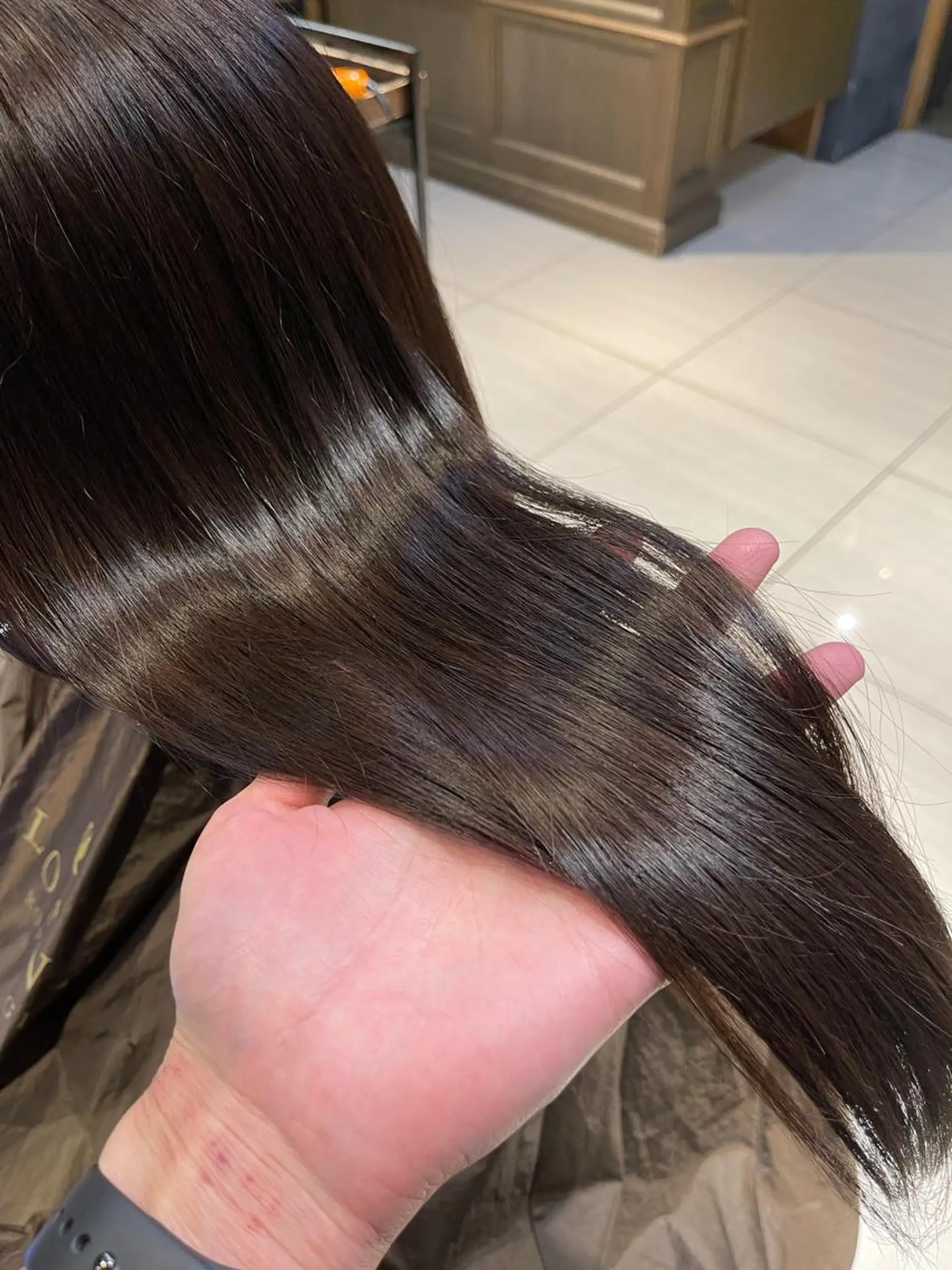 ロング パープルカラー トリートメント 六本木縮毛矯正/髪質 改善/LOANA鈴木のヘアスタイル