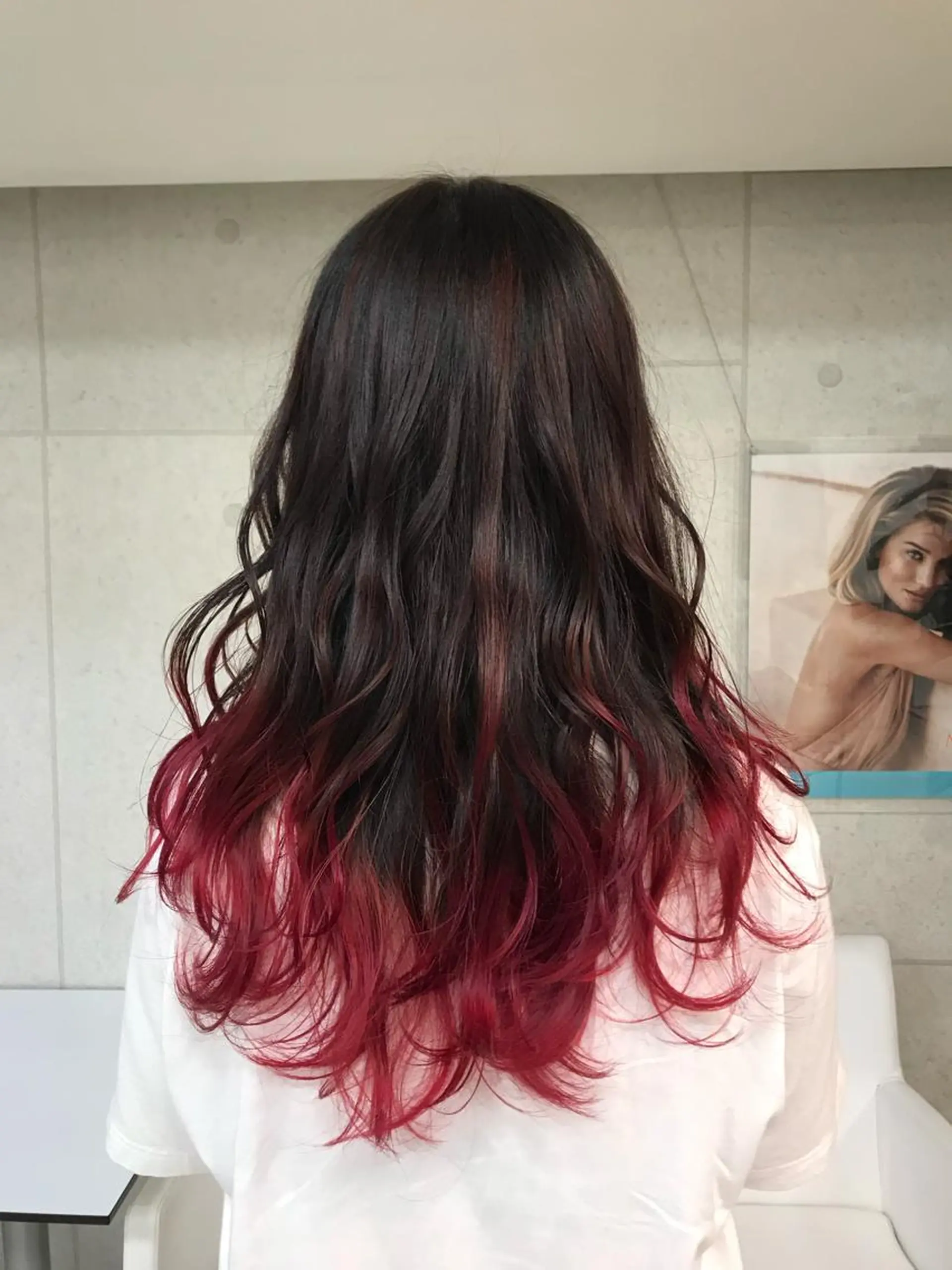 ロング カラー カット ヘアカラー 具志 真理子のヘアスタイル
