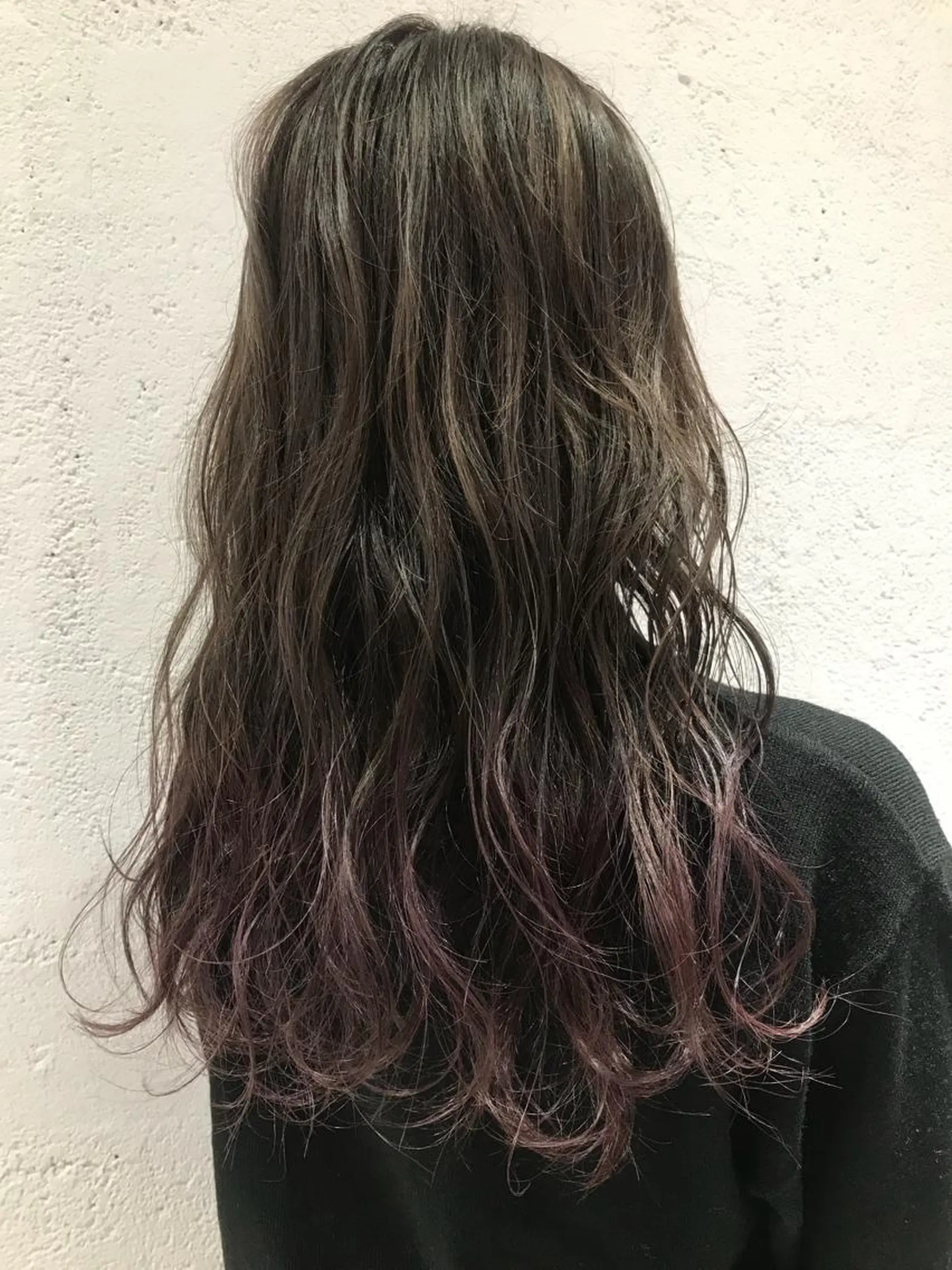 ロング カラー アッシュ ダークアッシュ ダブルカラー グラデーションカラー ハイライトカラー 🫧透明感カラー/ ボブ/小笠原汐海🪽のヘアスタイル