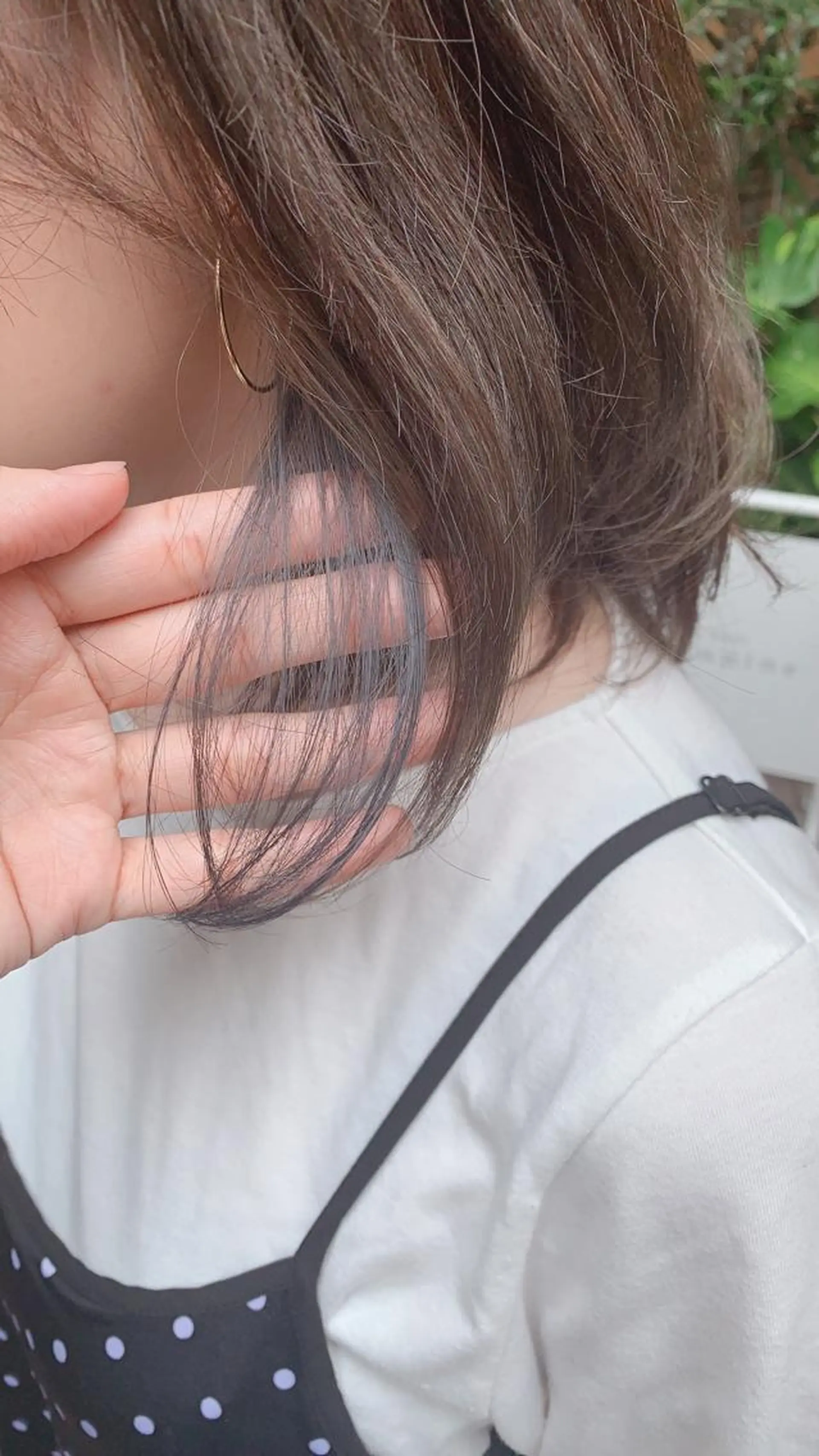 カラー イヤリングカラー Blue 髪質改善 💎松藤 莉奈のヘアスタイル