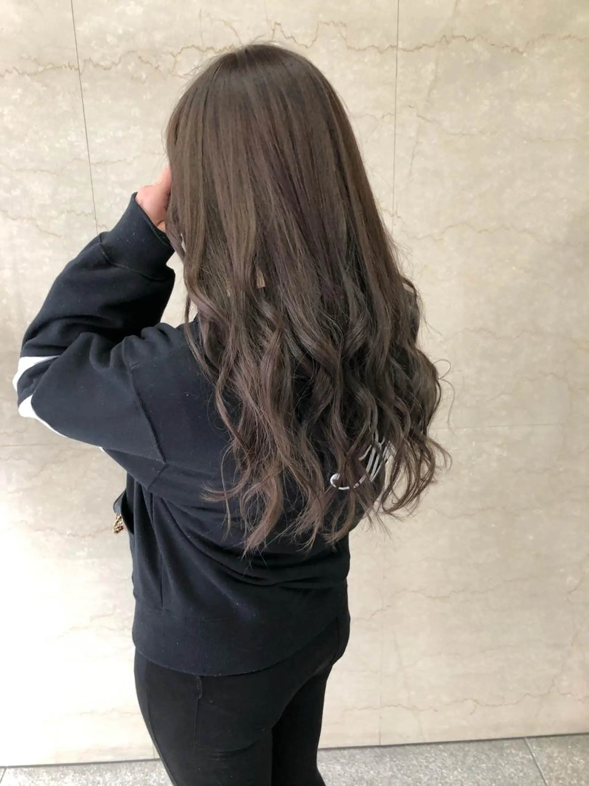 ロング ハイライト キノシタ ナオユキのヘアスタイル