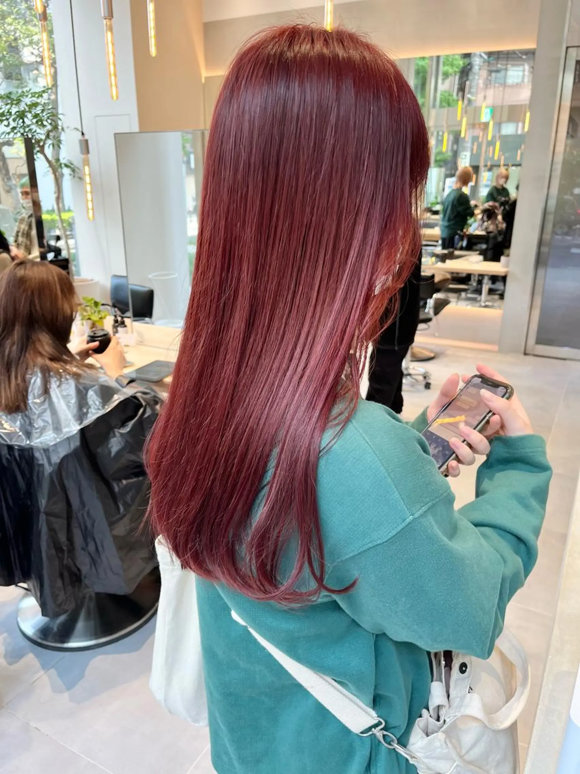 ロング カラー カット ヘアカラー トリートメント ヘアセット minami🪷 暖色カラーのヘアスタイル