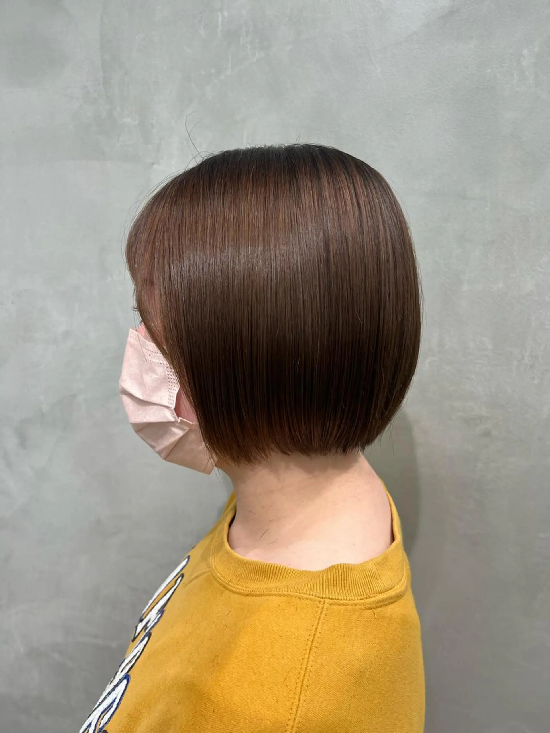 ショート ボブ 顔周りカット 中村 彩夏のヘアスタイル