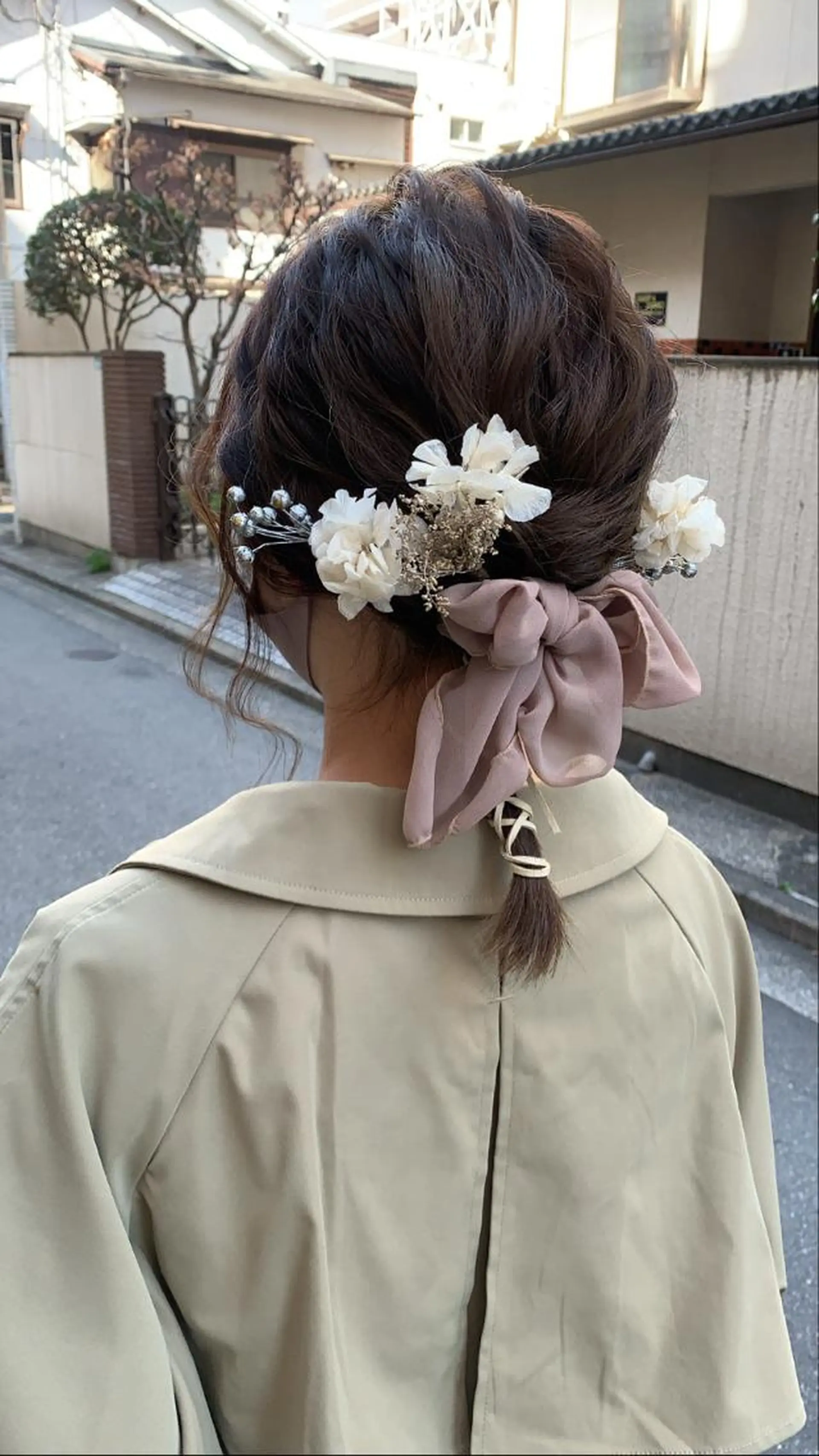 ミディアム カラー 卒業式のヘアスタイル ヘアセット MARU パーマ/レイヤーのヘアスタイル