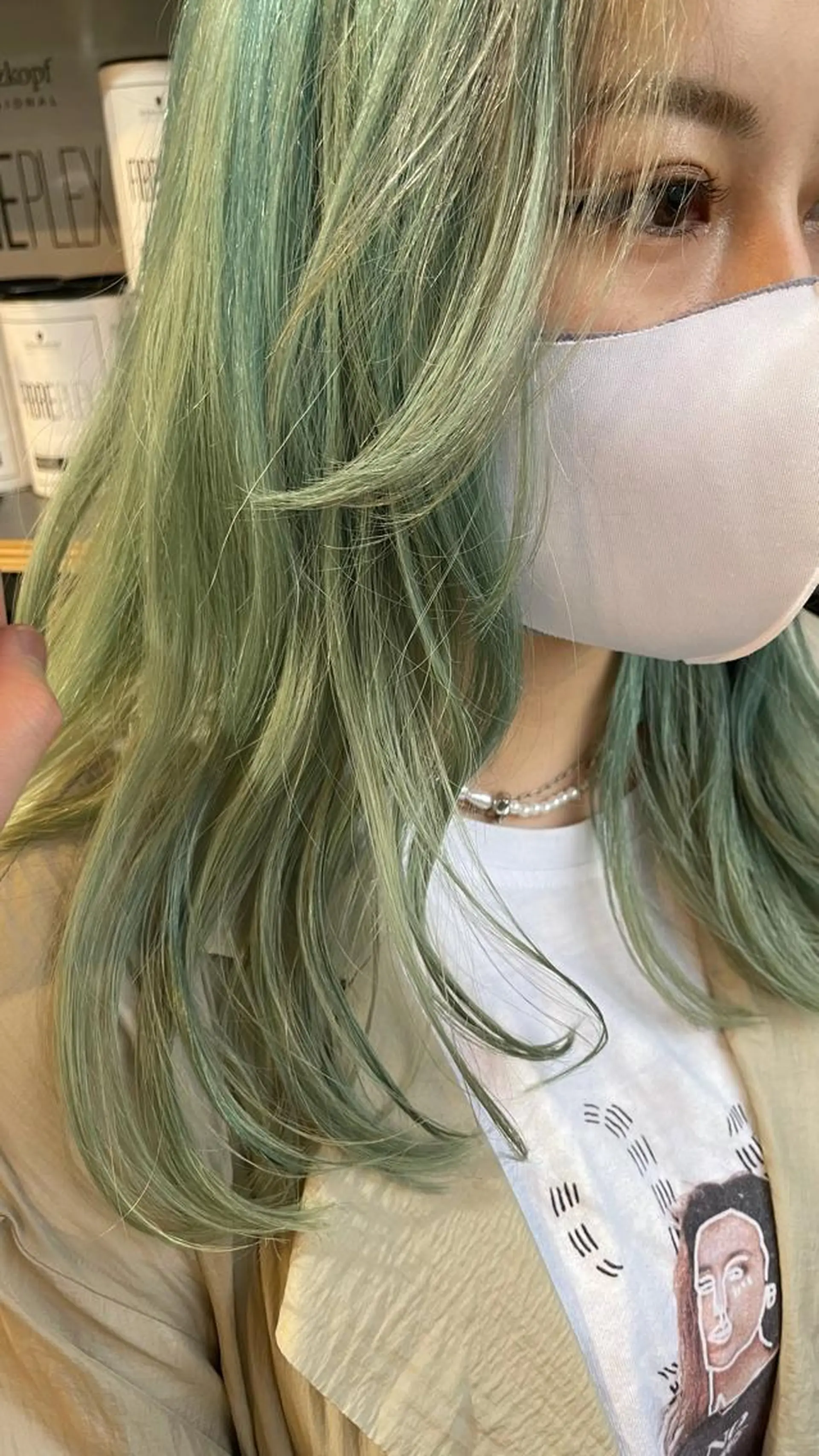 セミロング ヘアカラー 小川 舜人のヘアスタイル