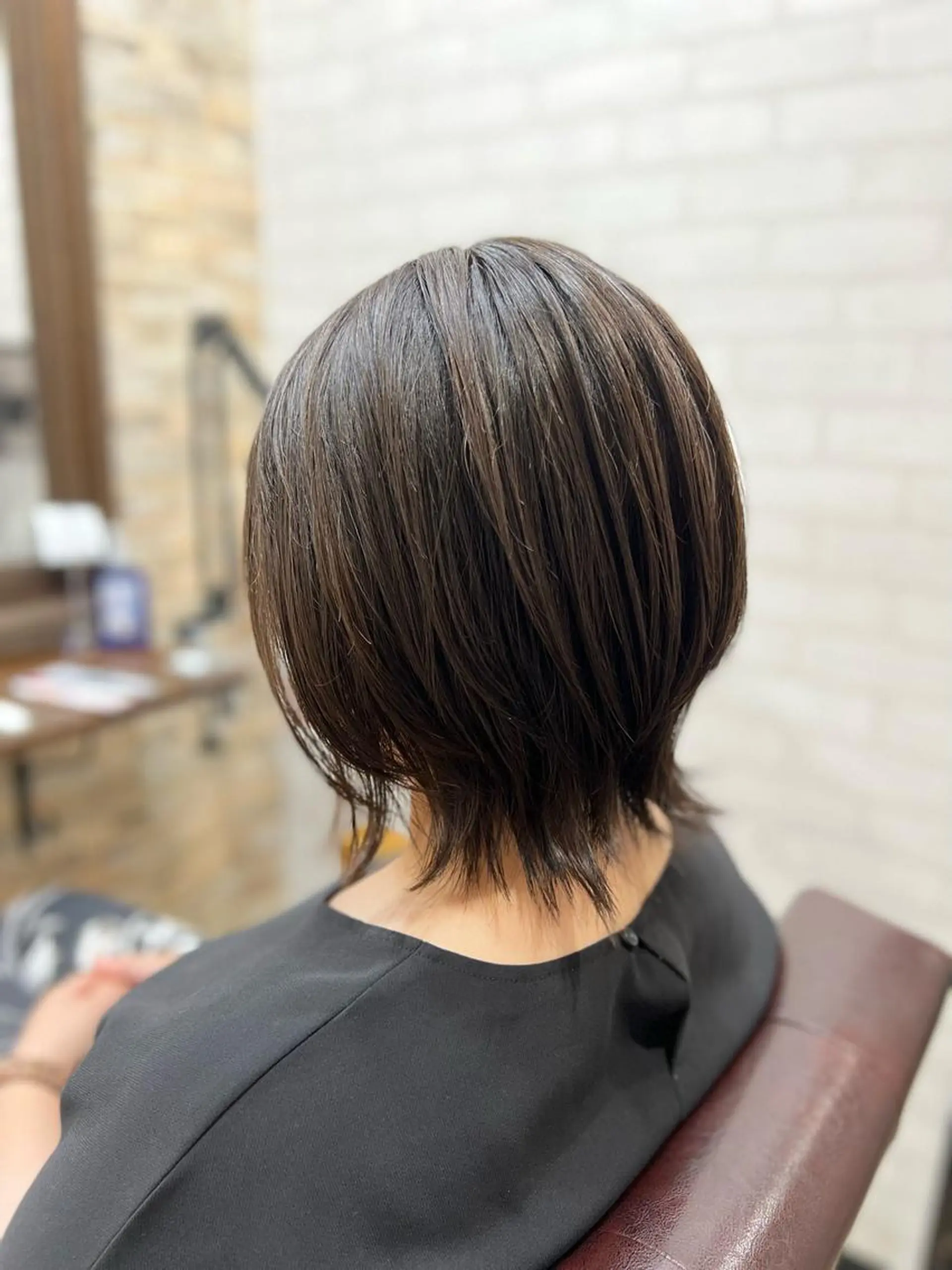 ショート ボブ 外ハネヘア ウルフカット 多賀 順平のヘアスタイル