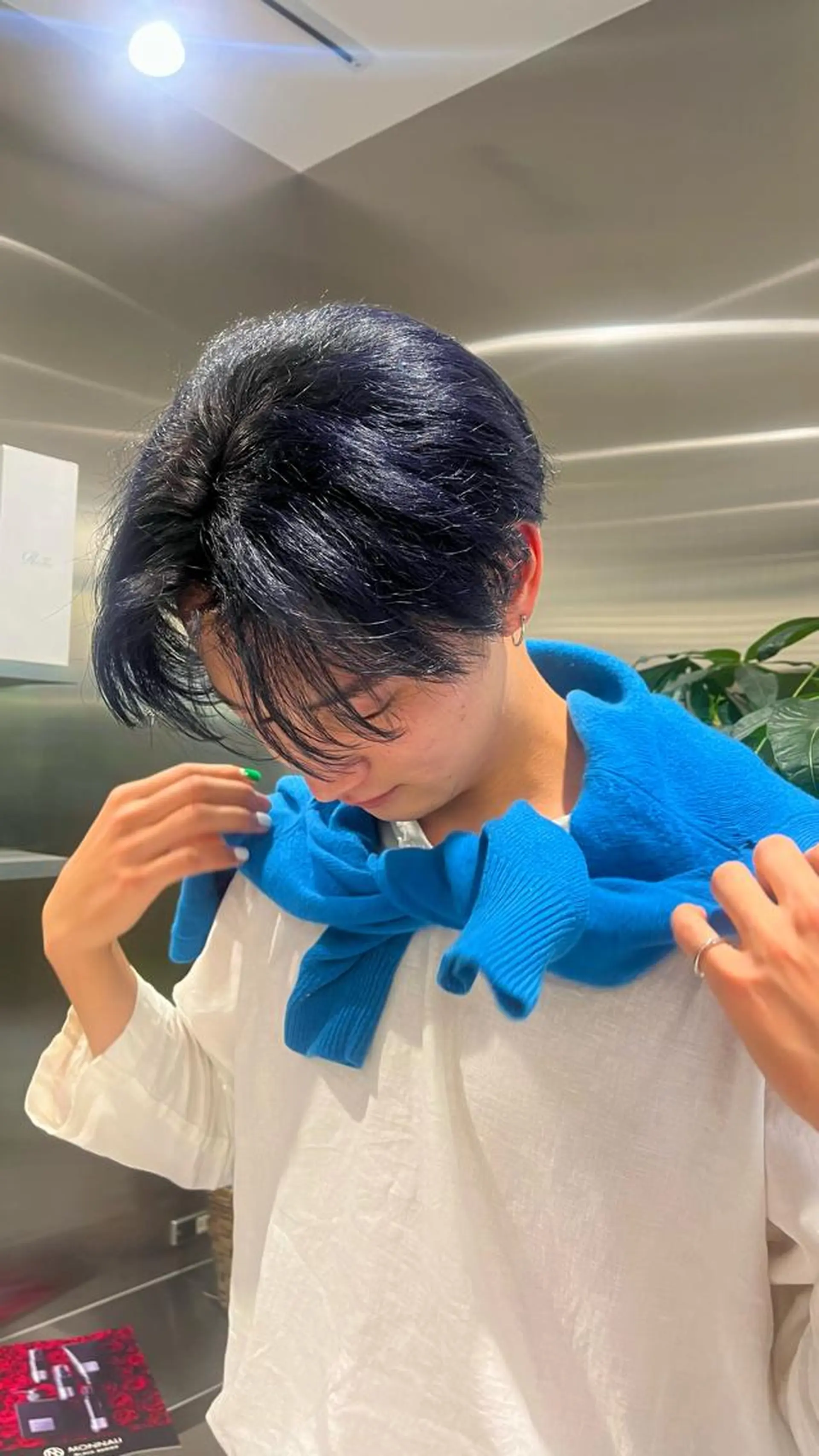 ショート カラー メンズ メンズブリーチ フェードカット メンズ韓国風 メンズメッシュ マッシュ カット ヘアカラー mai🤍縮毛酸性ス トレート/アイリストのヘアスタイル