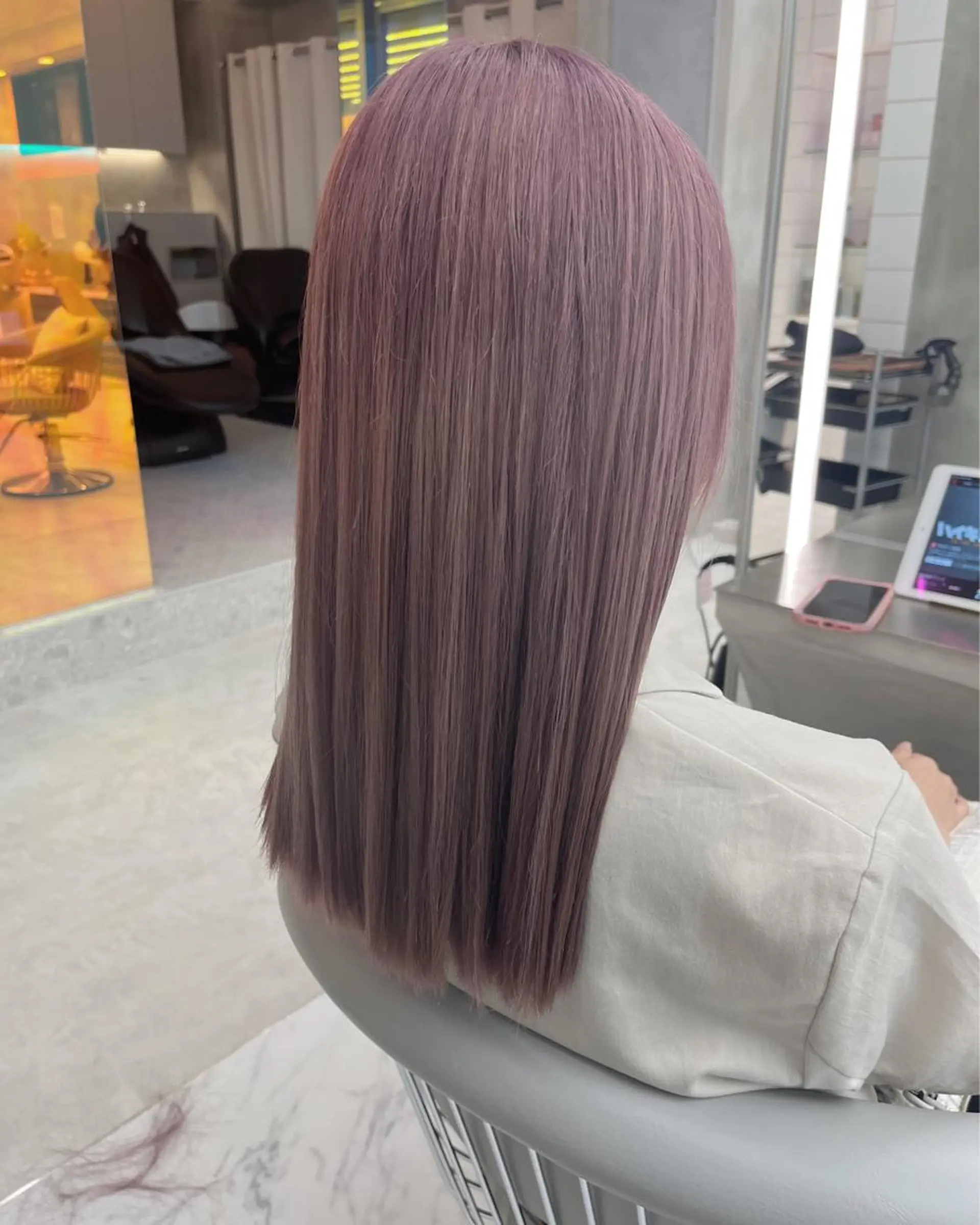 セミロング カット ヘアカラー トリートメント Yurina 💖透明感カラー💖のヘアスタイル