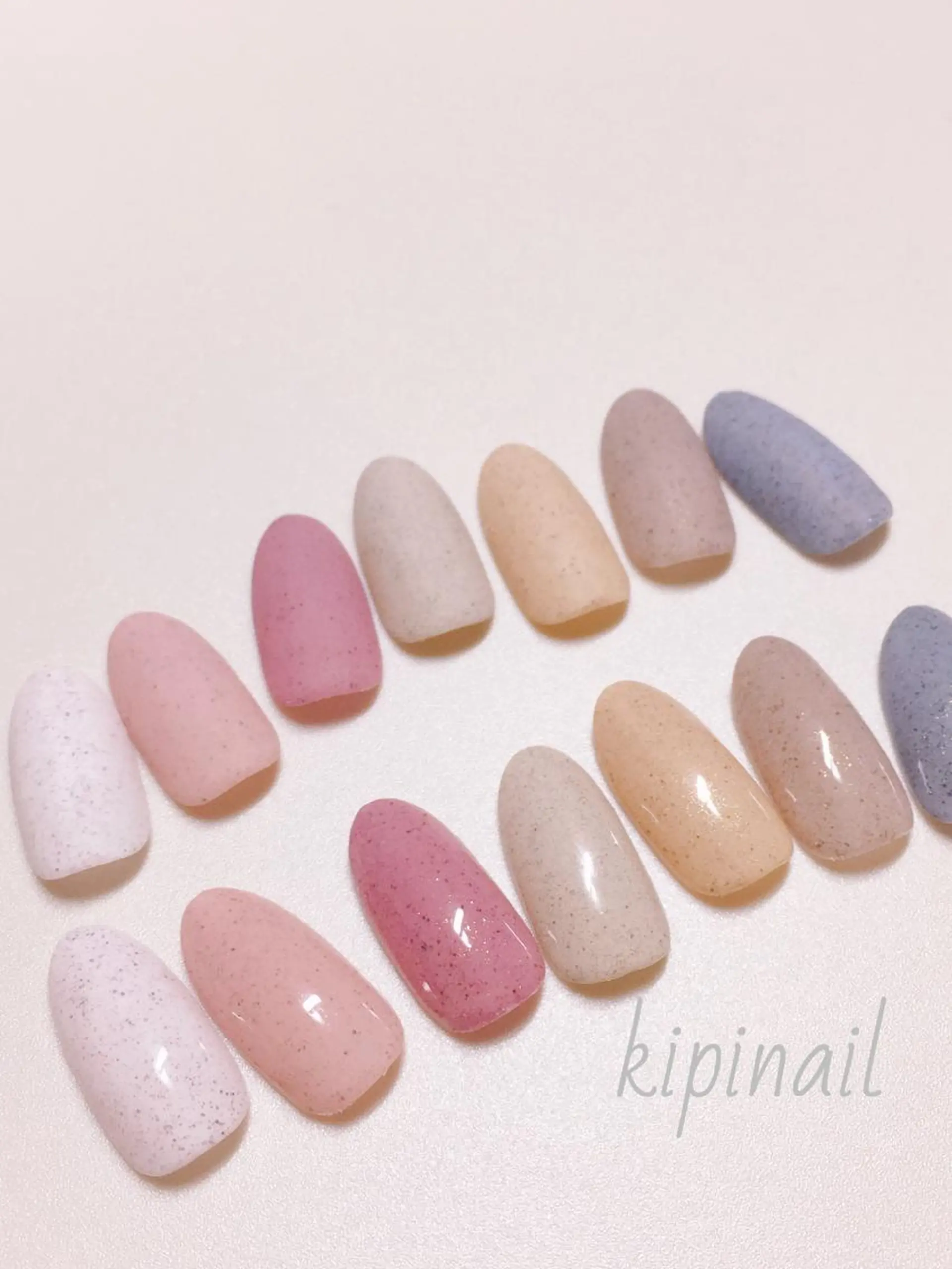 ネイル ジェルネイル マットネイル ハンドネイル kipinail 川﨑えりかのネイルデザイン