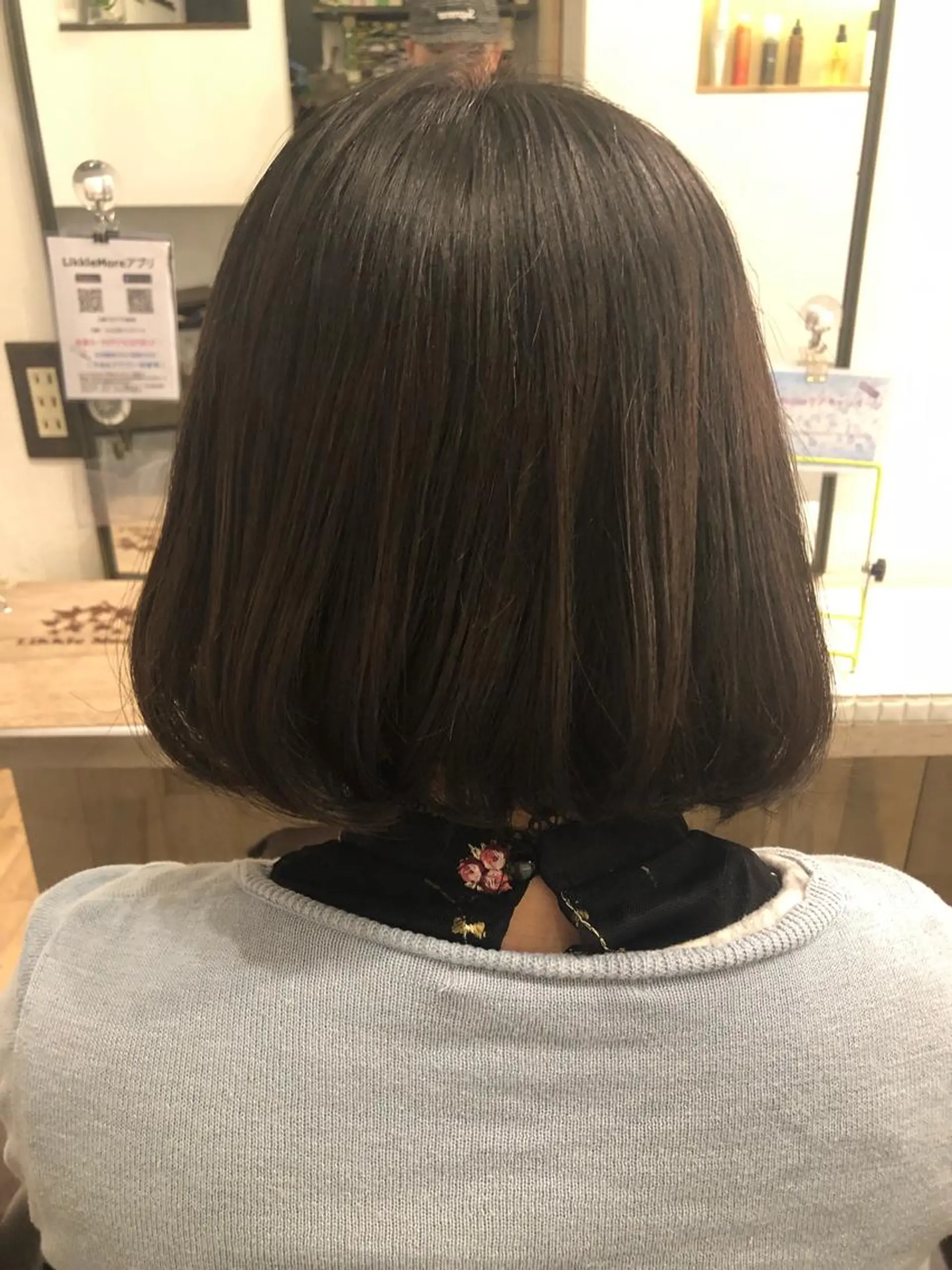 ミディアム ボブ 白髪ぼかし/メンズ パーマ/近野浩隆のヘアスタイル