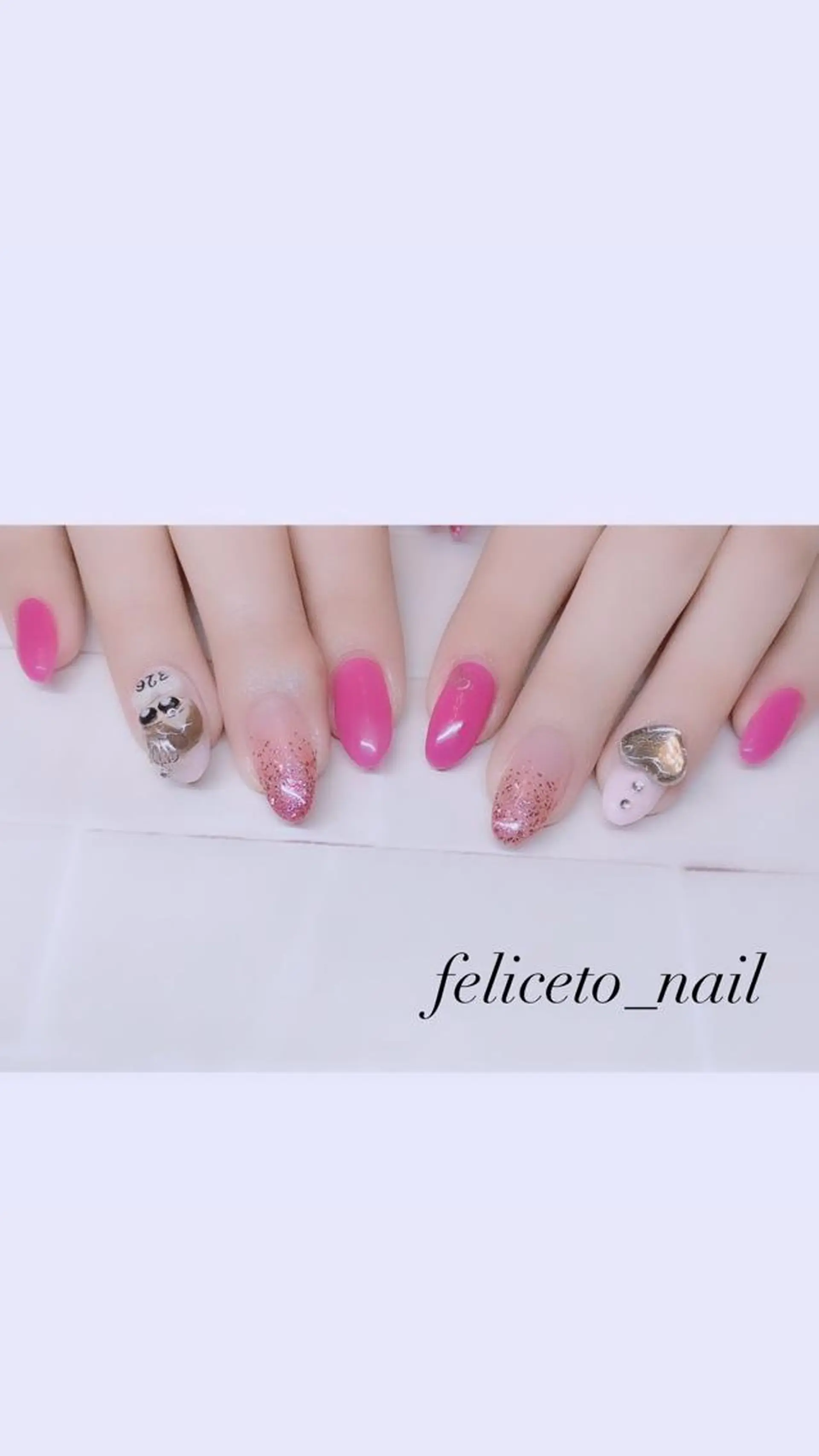 ネイル ラメ(グリッター) ピンク Honokaホノカ nailのエステ・リラクイメージ