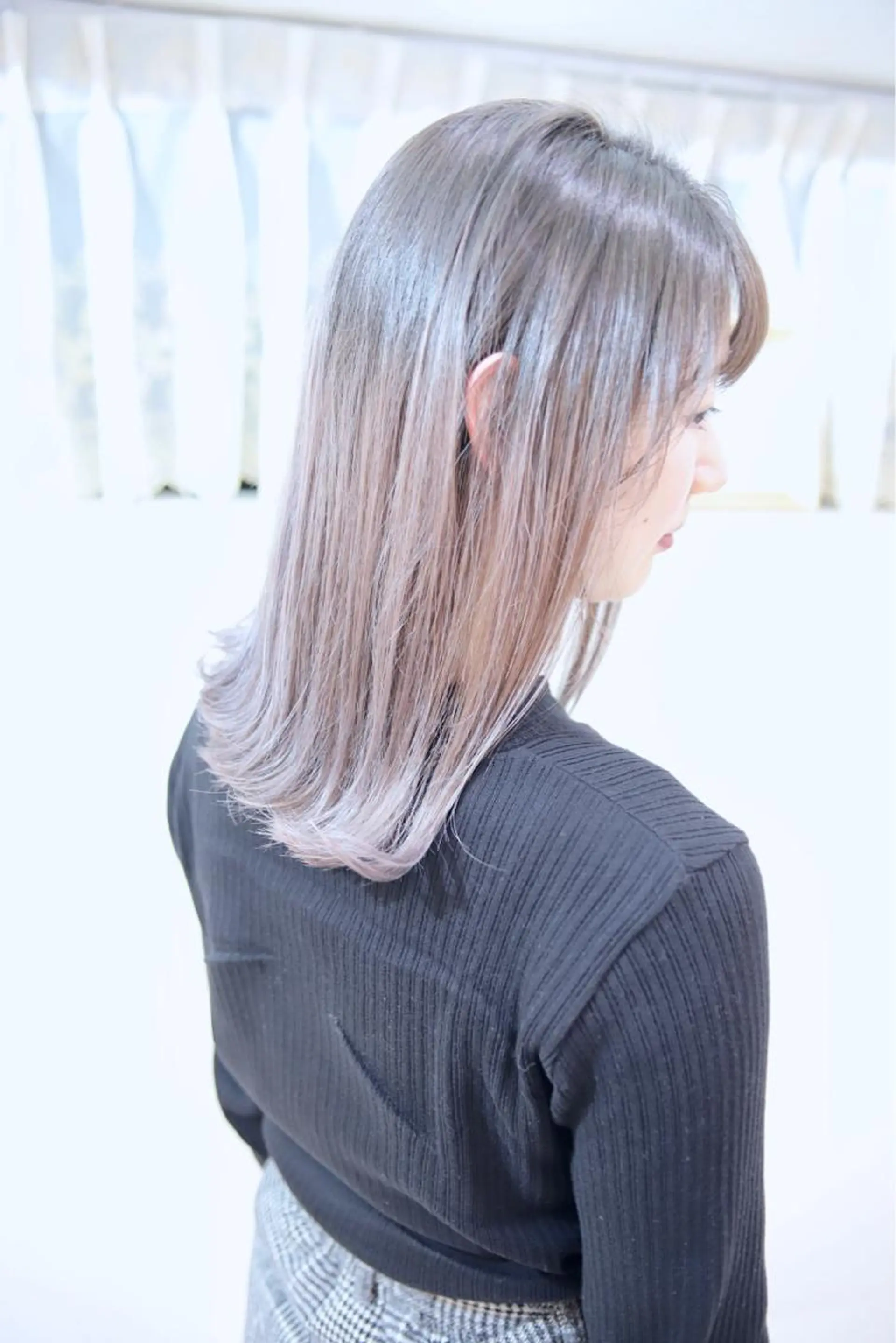 ミディアム カラー ラベンダーカラー 髪質改善酸性縮毛矯正 酸性ストレート◎鈴木のヘアスタイル