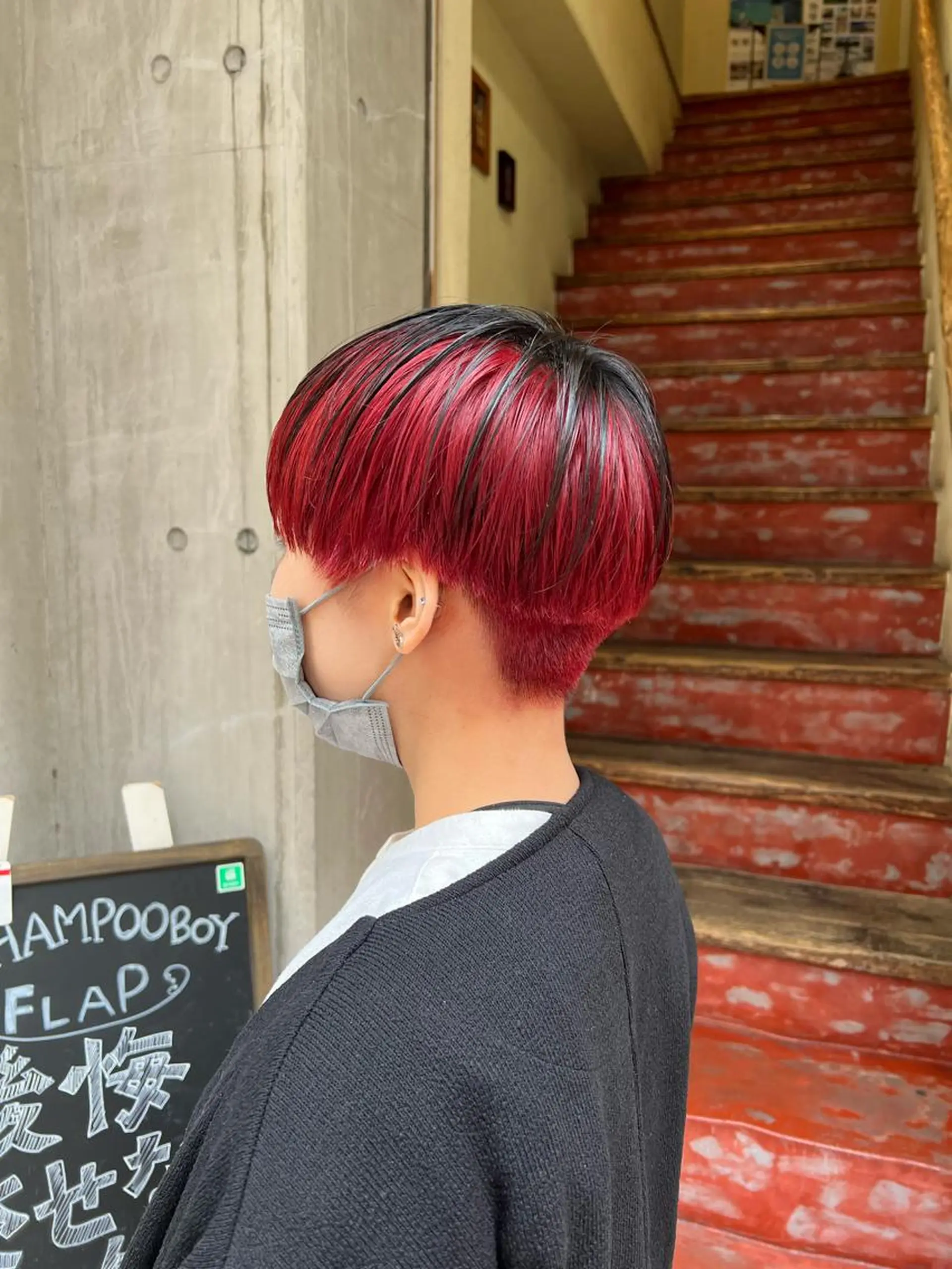 ショート カラー 刈り上げ 「sumi」 AMIのヘアスタイル