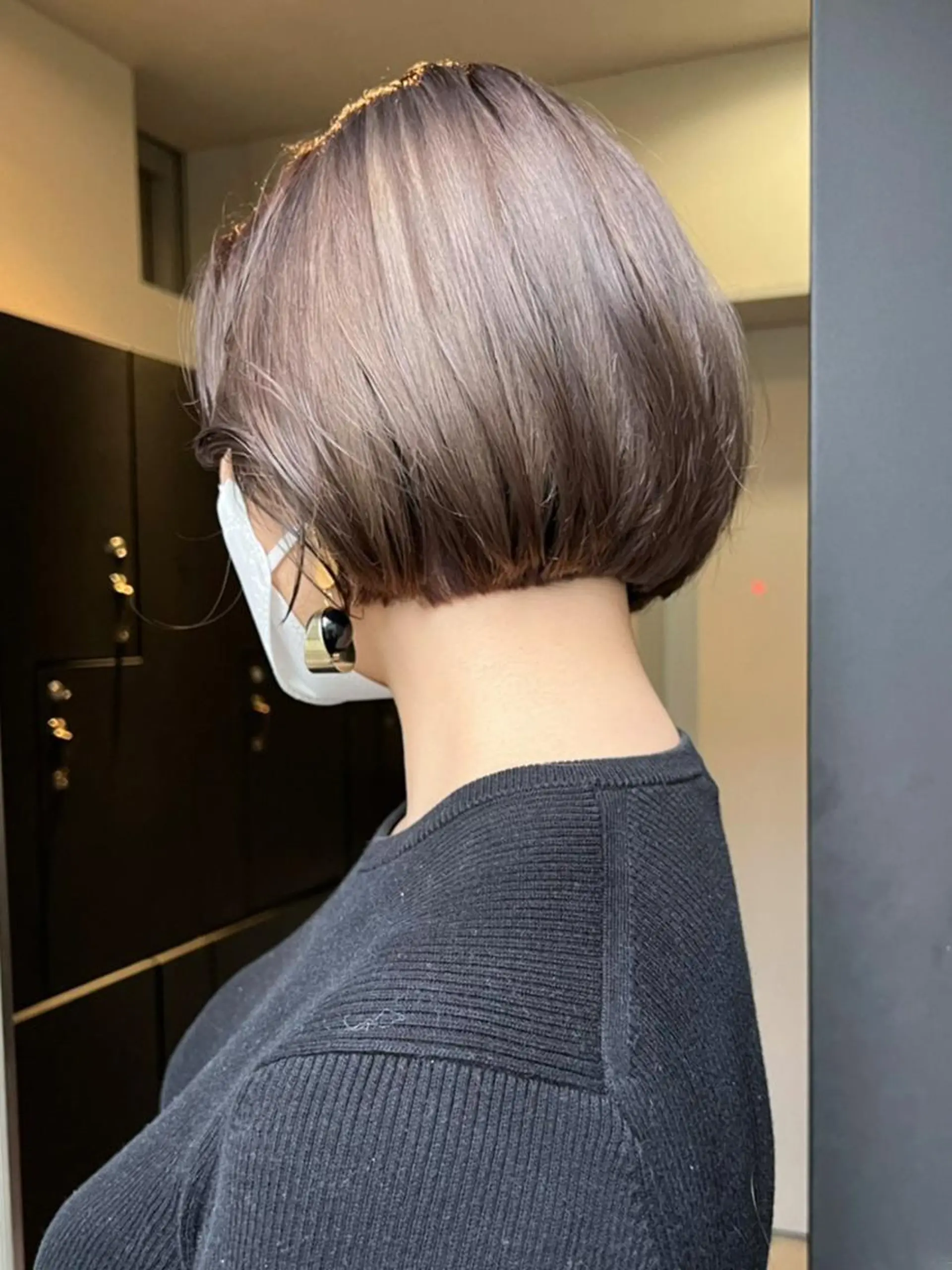 ミディアム パーマ ヘアアレンジ カラー ボブ カット ヘアカラー トリートメント ITbyALBUM 松戸のヘアスタイル