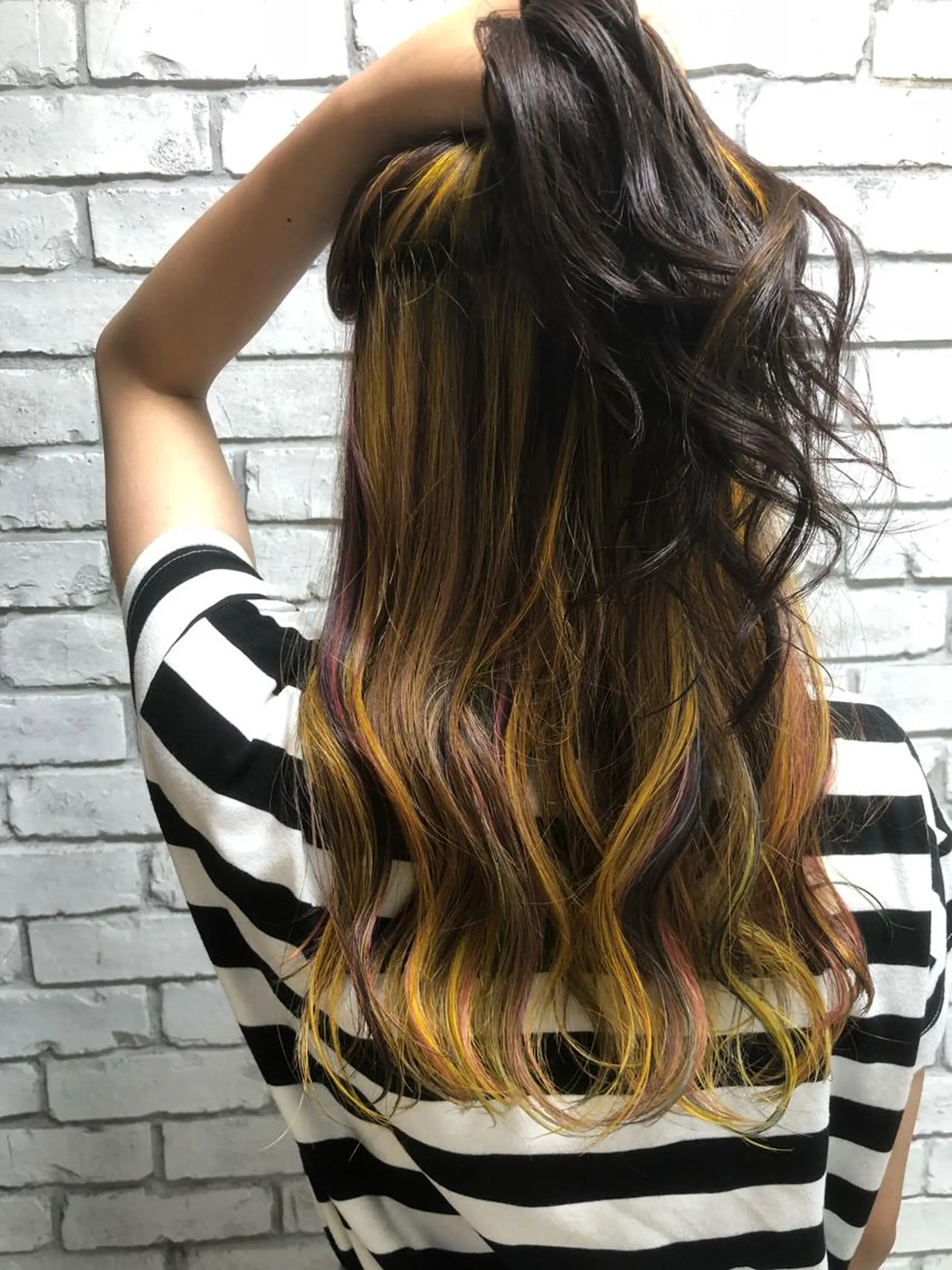 ロング カラー ヘアカラー トリートメント welring hair salonのヘアスタイル