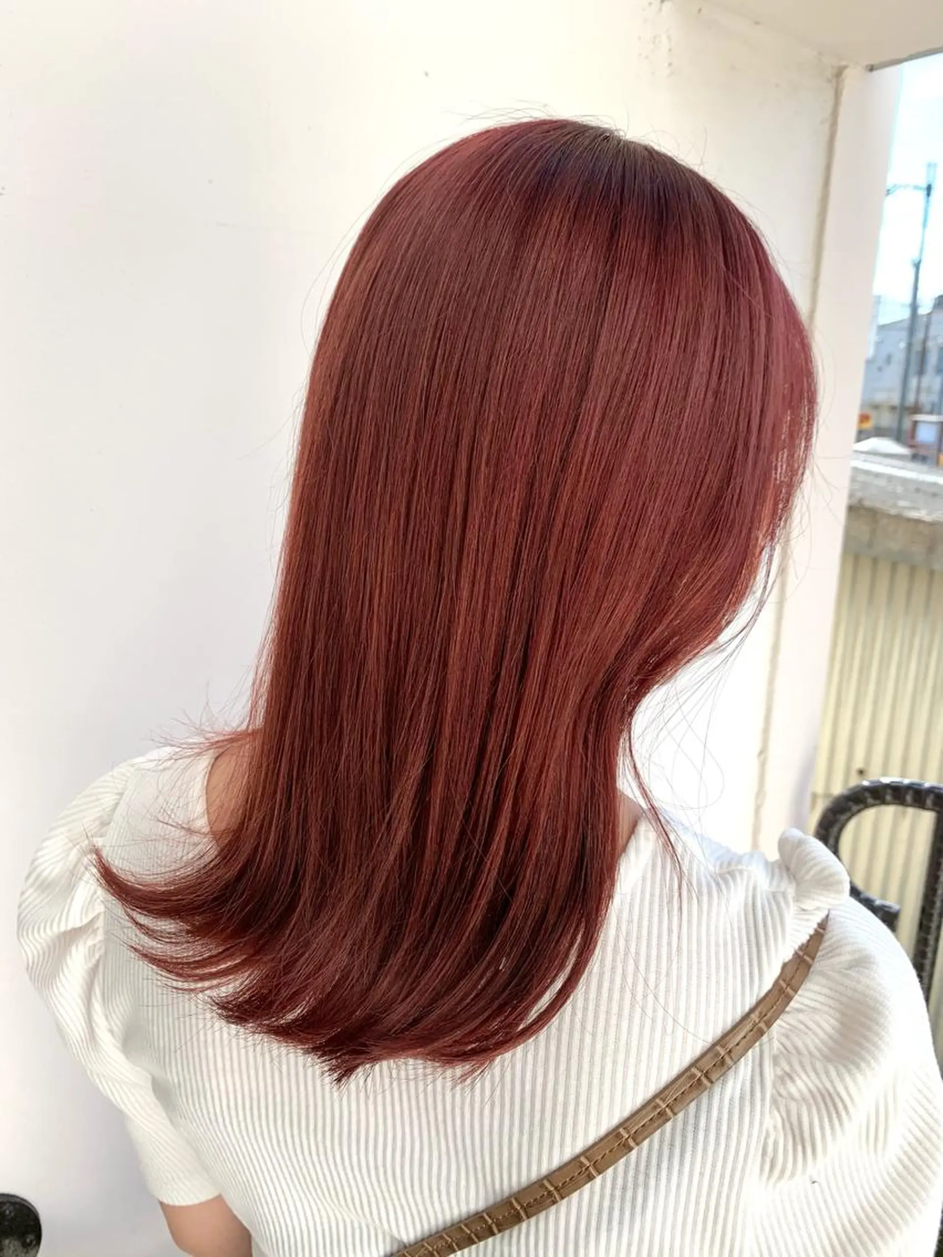 セミロング カラー ブラウンカラー ピンクカラー ピンクブラウン Emma ecole所属・Emma ecole /栄/RIOのヘアスタイル