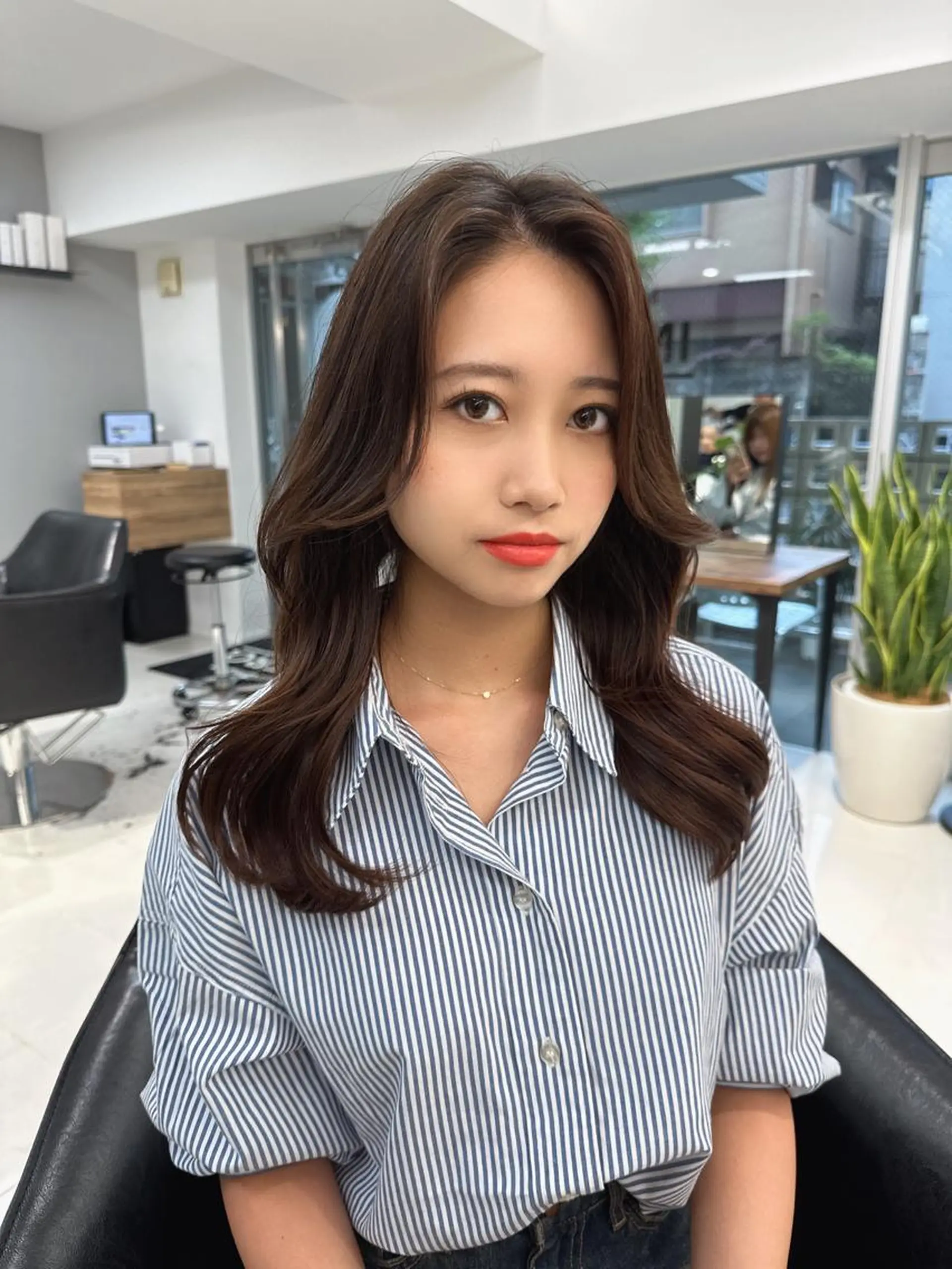 ミディアム カラー 韓国ヘア 店長NEGIのヘアスタイル