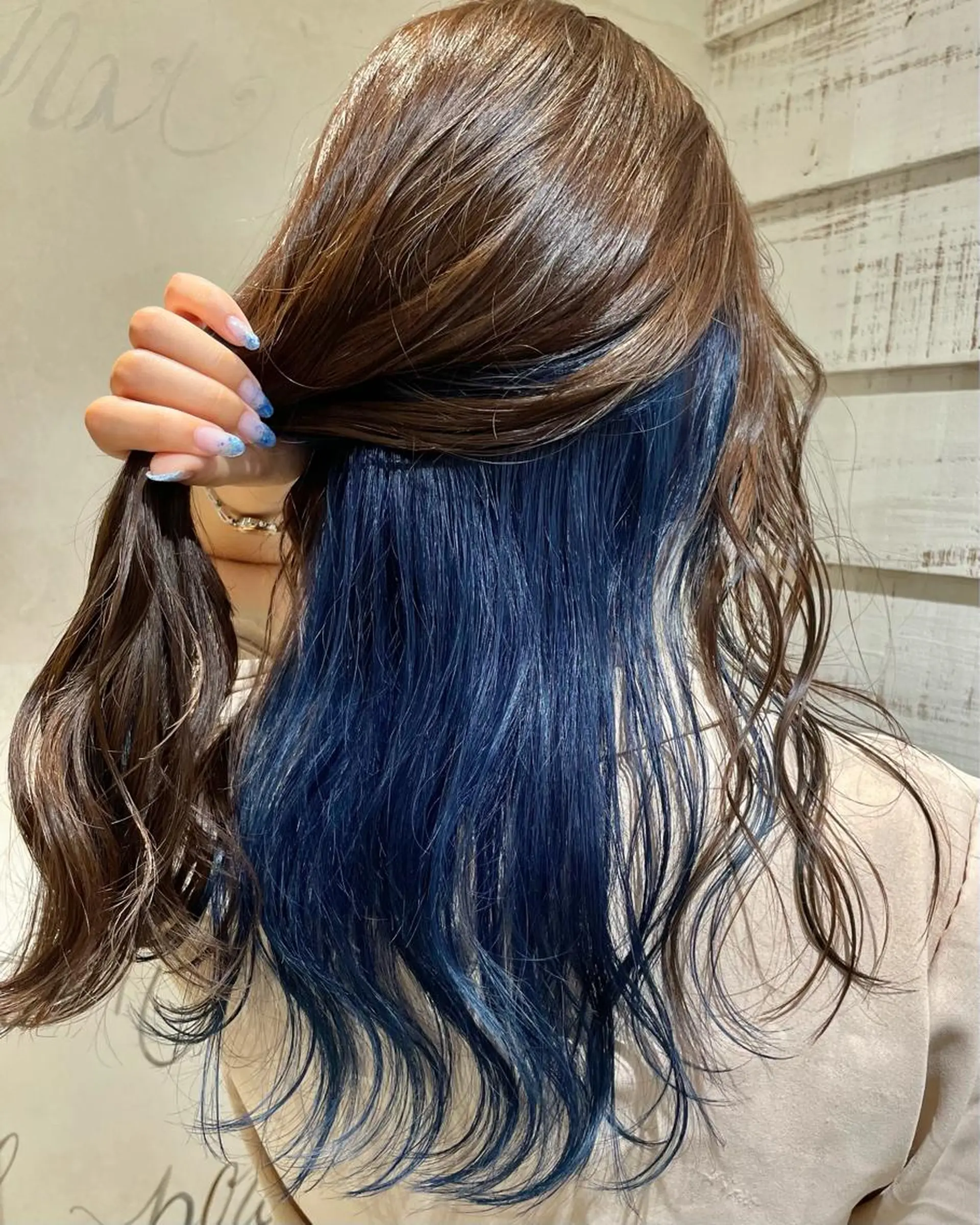 ロング カラー ブルーカラー Zinaセントラル銀座所属・髪質改善🪄 イルミナカラー岩谷のヘアスタイル