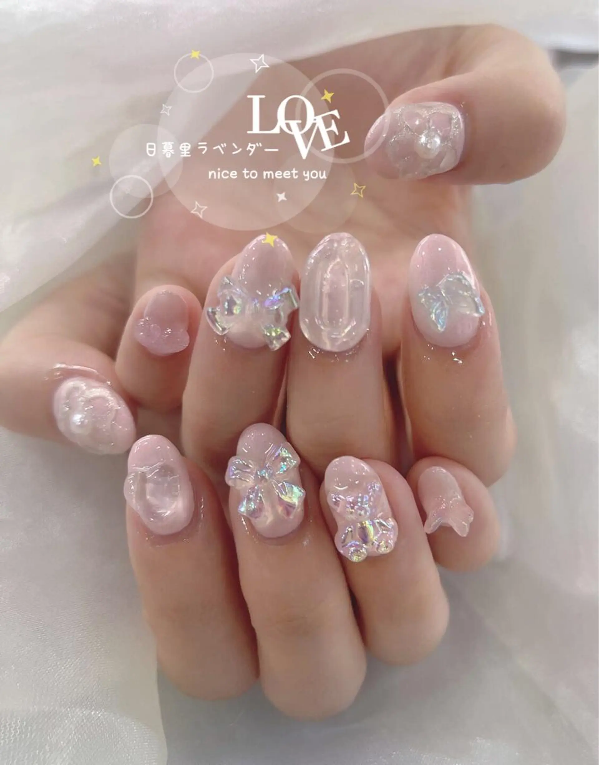 ネイル ラベンダー💖日暮里 ルル💖ネイルのネイルデザイン