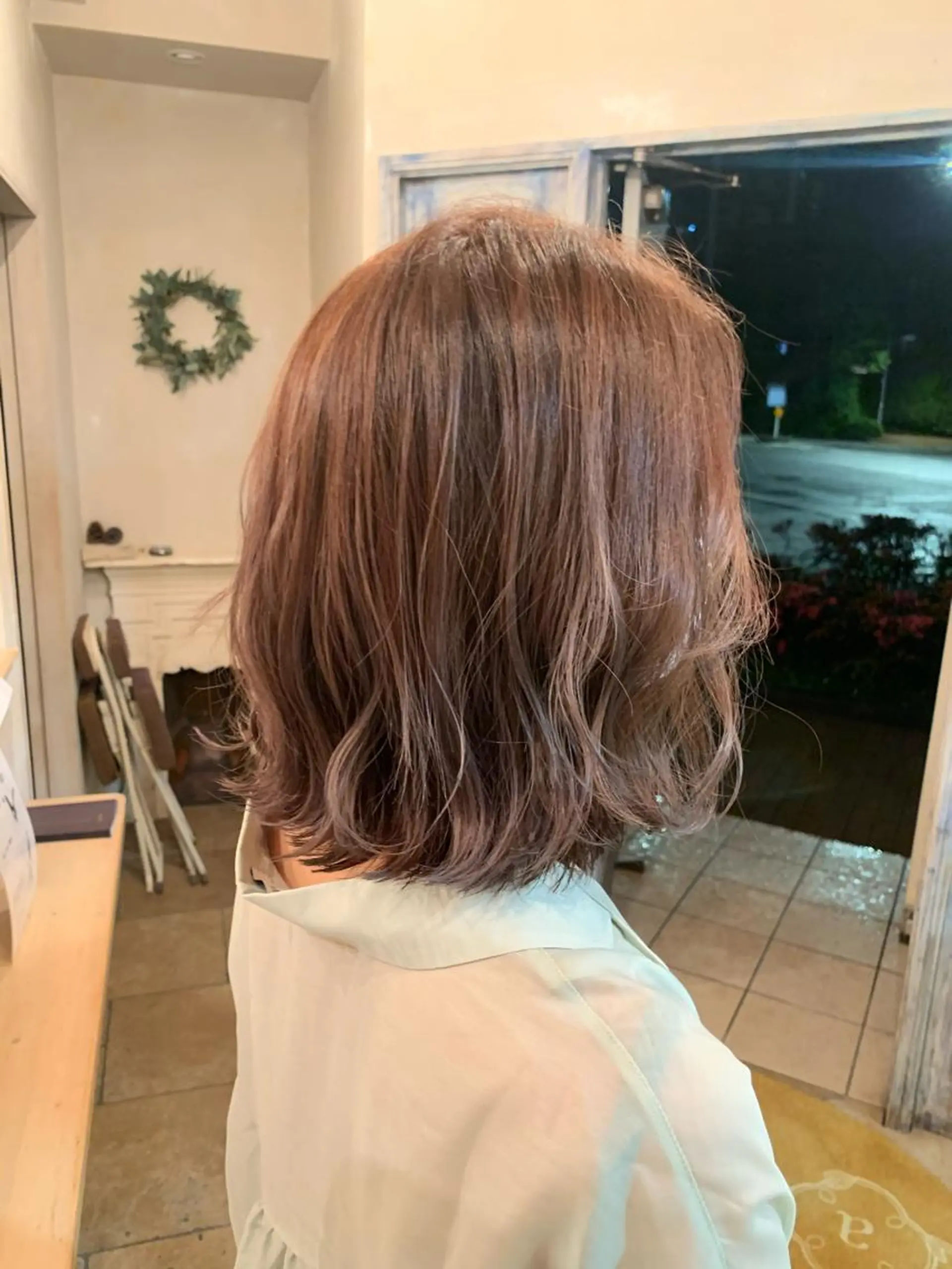 ミディアム ラベンダーベージュ Kasuga Sayuriのヘアスタイル
