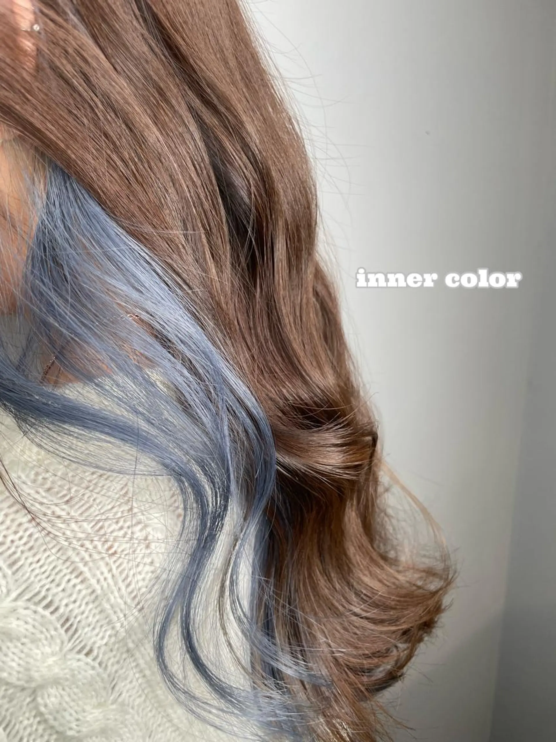 セミロング カラー ヘアアレンジ セミロングパーマ アディクシーカラー バレイヤージュ 黒髪 ブリーチ 二ヶ月綺麗が続く デザイン/星野六三四のヘアスタイル