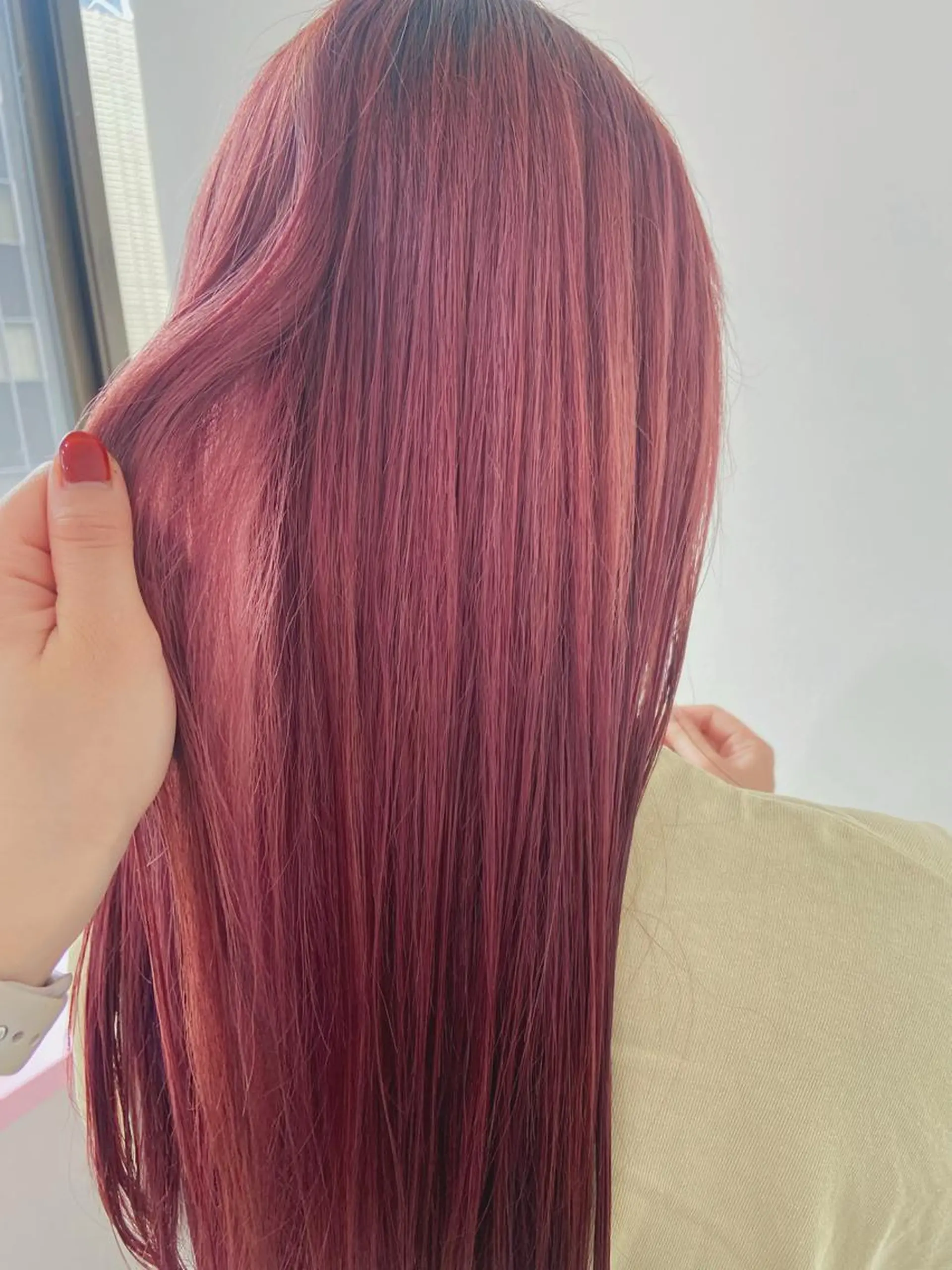 ロング カラー ブリーチ カシス ハイトーンカラー ネイビーカラー ピンクカラー 🌼似合わせのプロ 心斎橋/rena🌼のマツエク・マツパデザイン