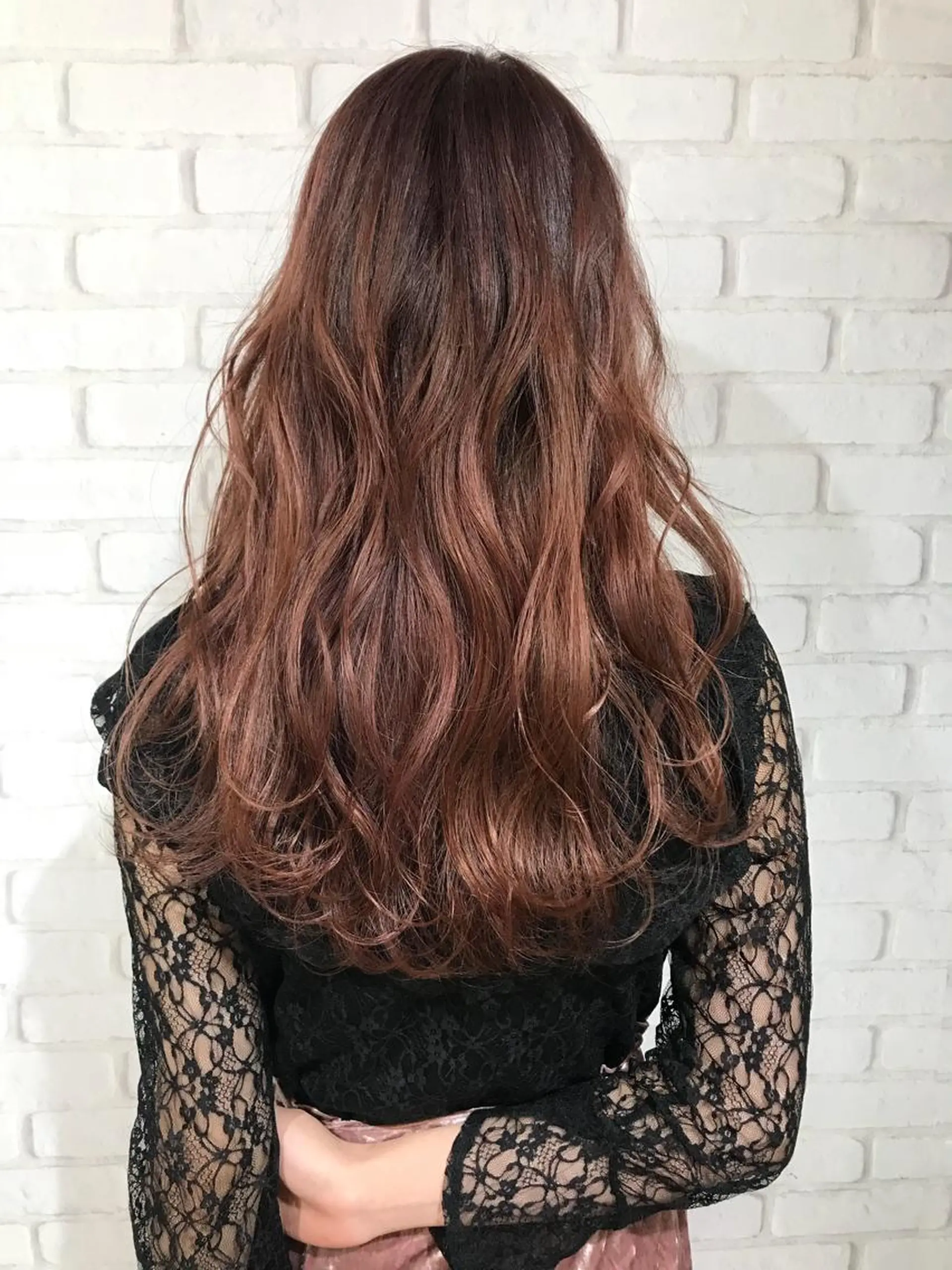 ロング ハイライト エクステ（レミー毛） NINEのヘアスタイル