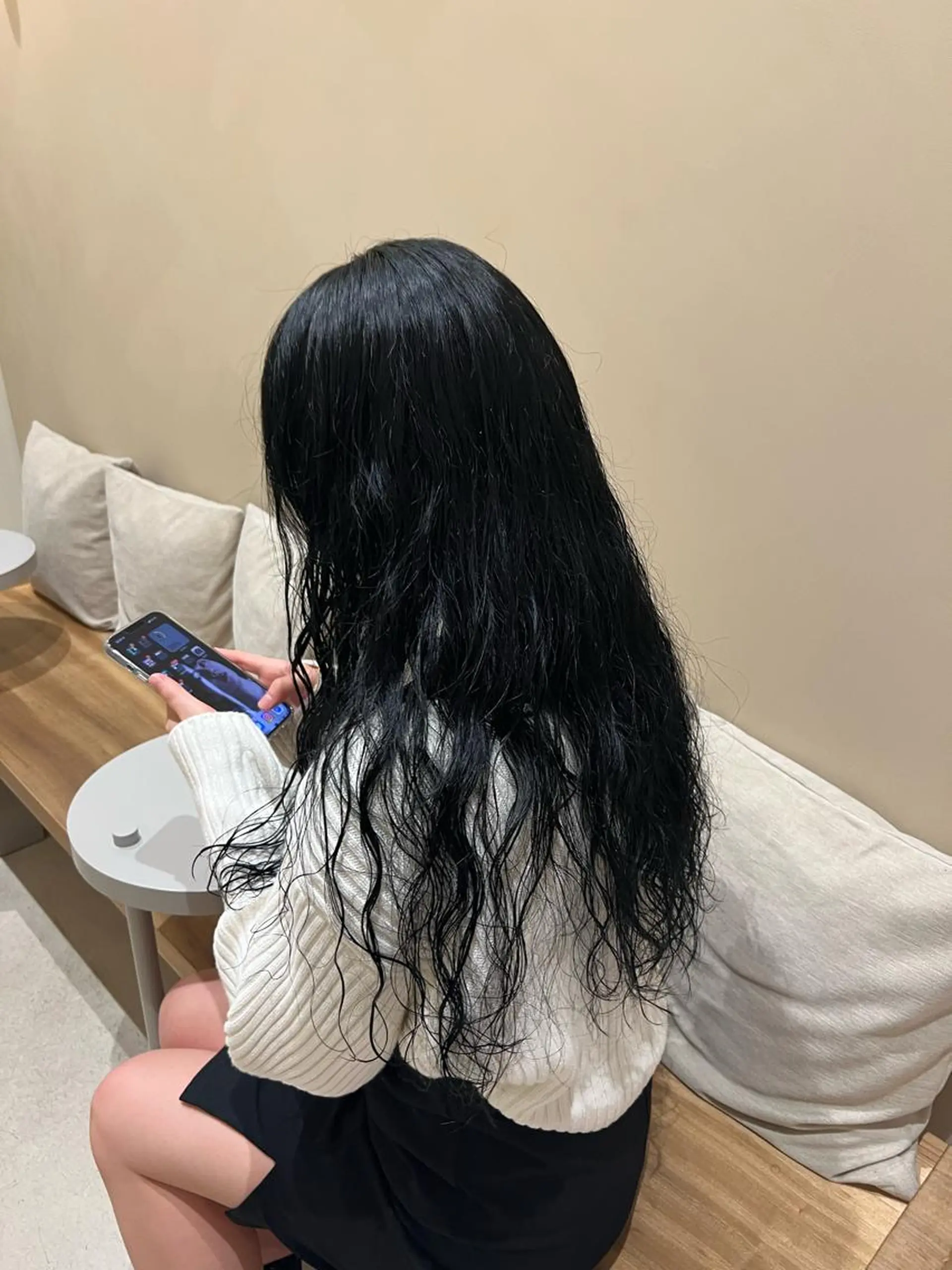 ロング カラー パーマ レイヤーカット NERO加藤木麻彩のヘアスタイル