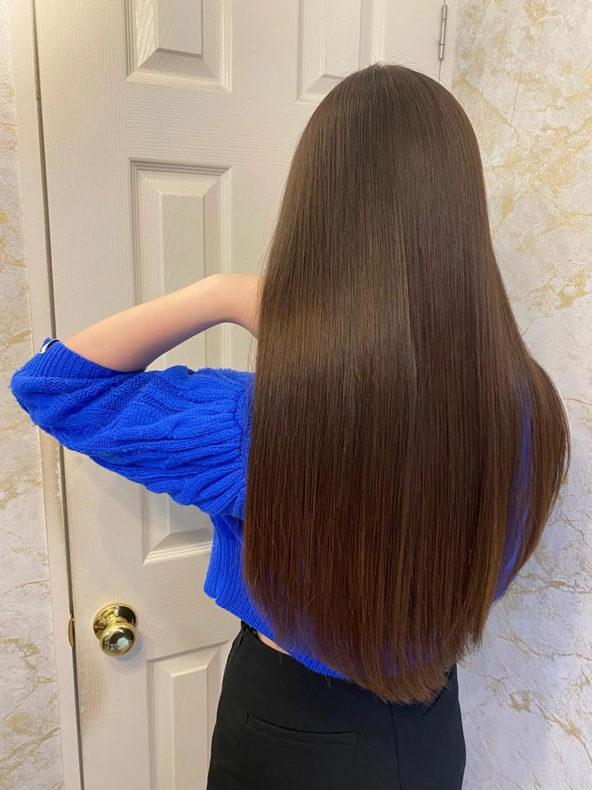 ロング 縮毛矯正 トリートメント 髪質改善/ メンズカット・パーマのヘアスタイル