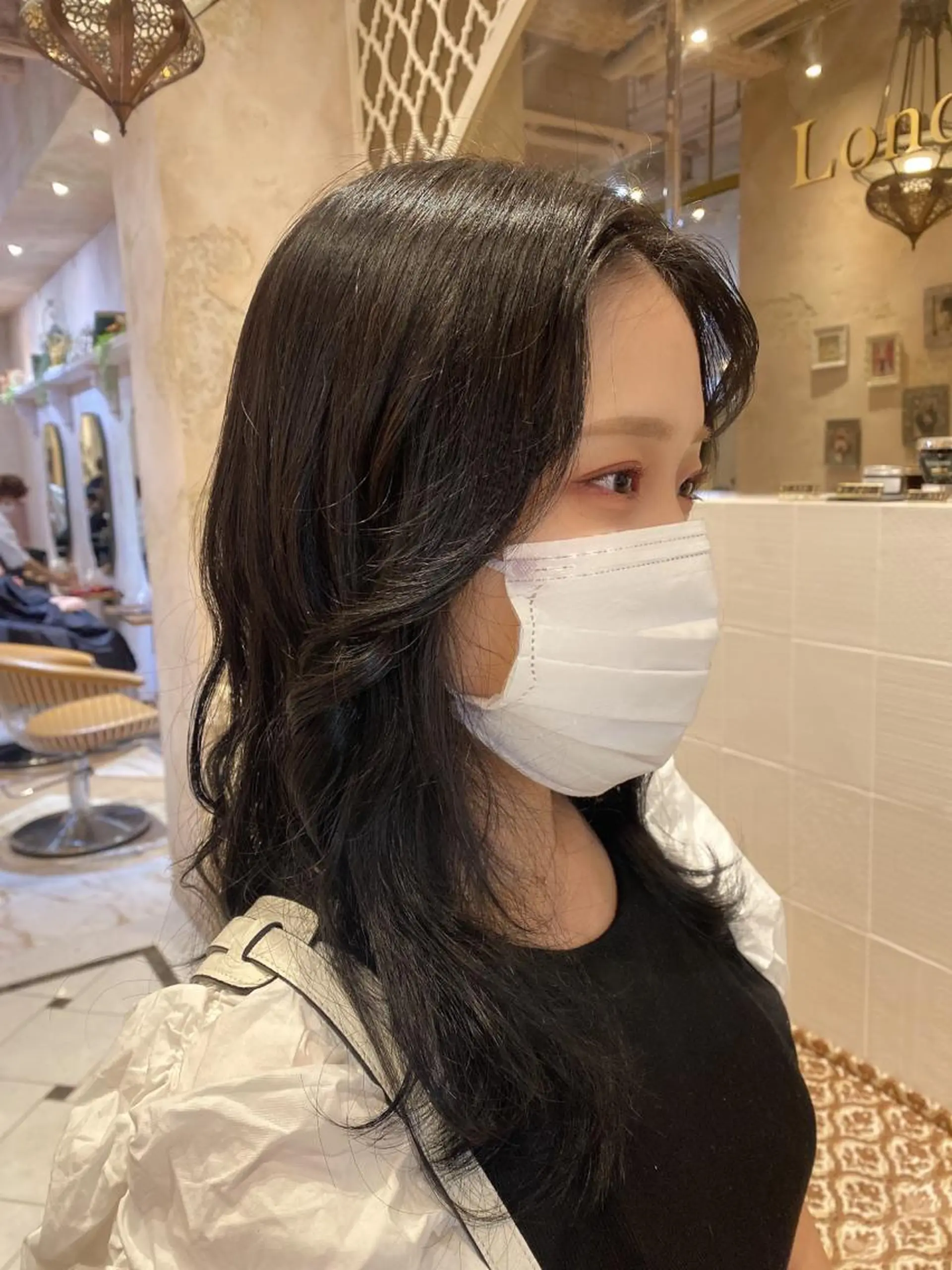 セミロング 韓国風ヘア✻透明感 カラー✻yukaのヘアスタイル