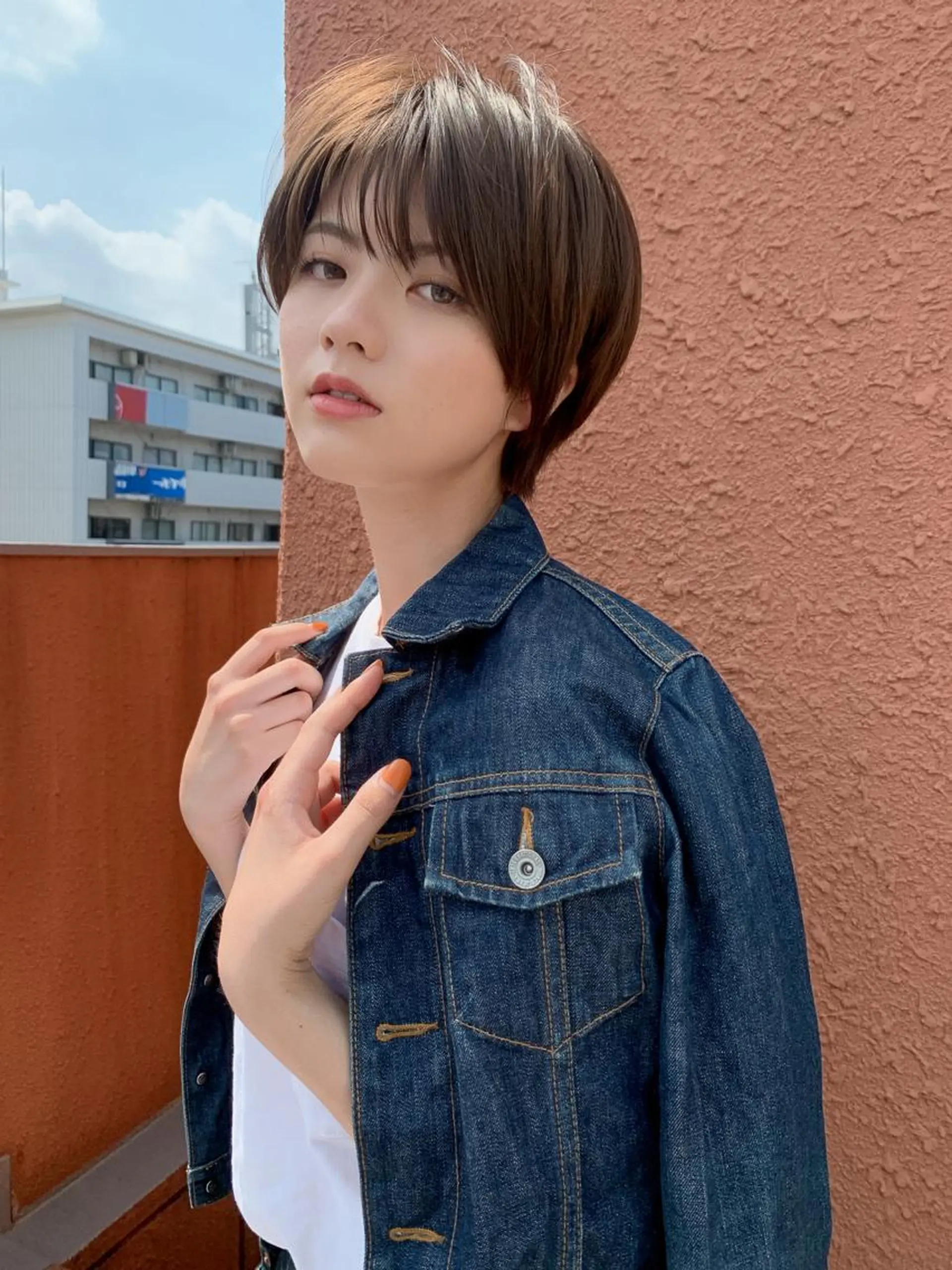 ショート カラー カット トリートメント 大人可愛いレイヤー 大田のヘアスタイル
