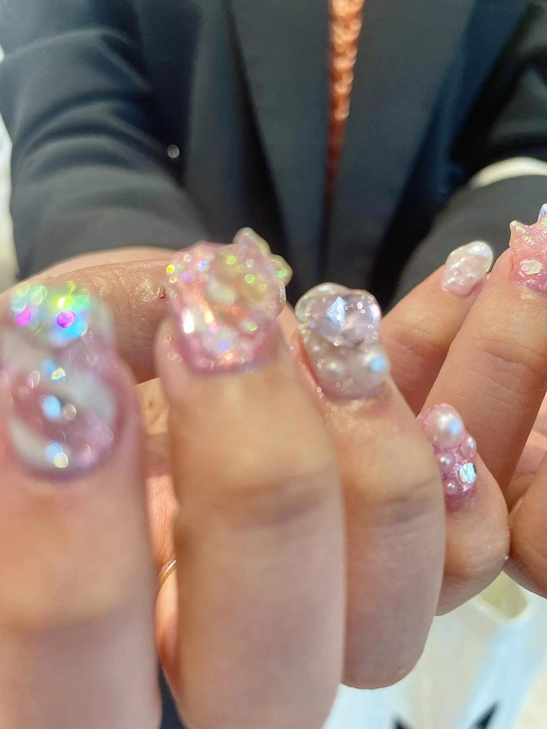 ネイル 🎀ボブ＋ハイトーン シュカ👶🏻のヘアスタイル