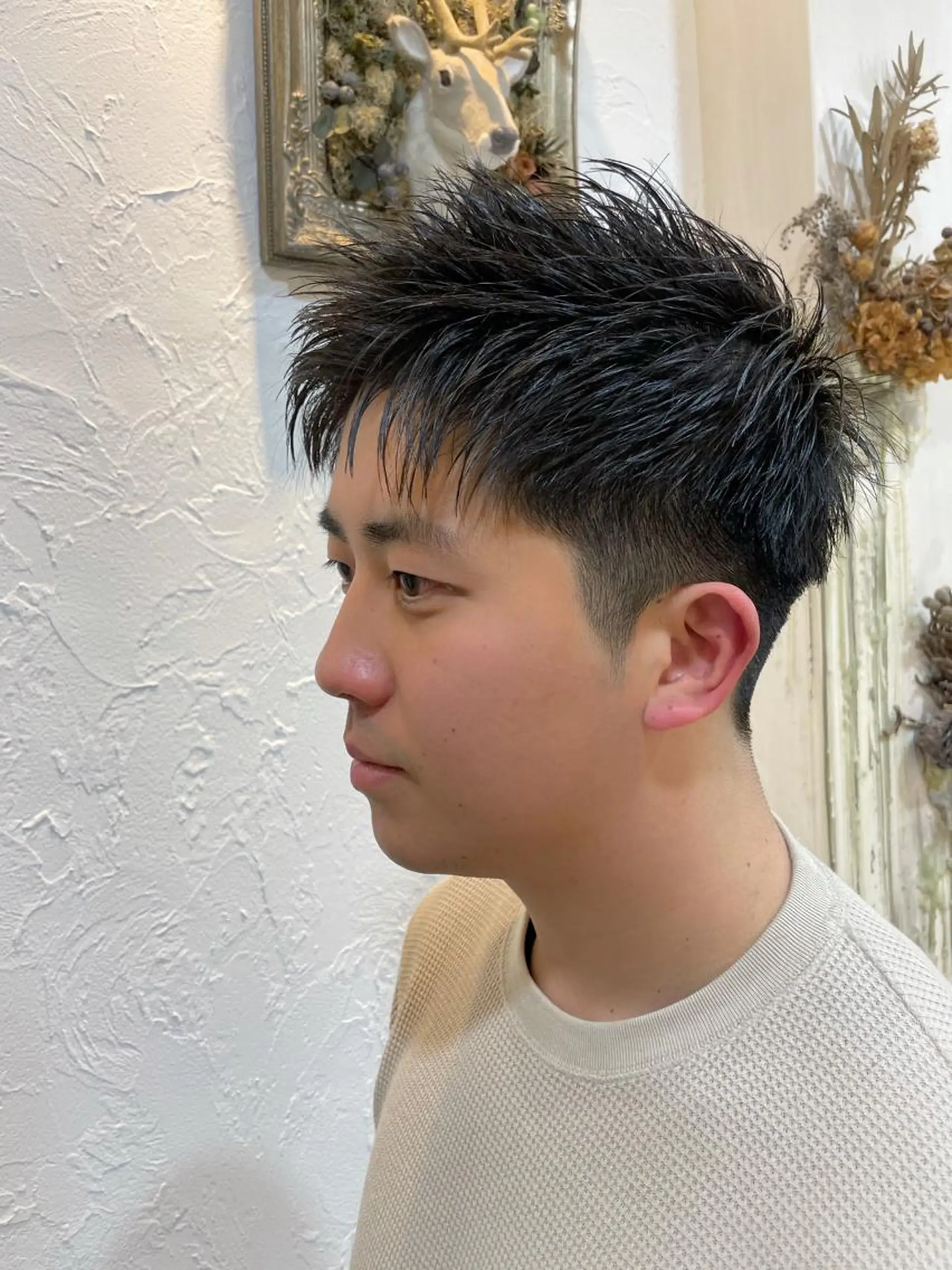 ショート メンズ ビジネス 刈り上げ カット トリートメント ヘアセット メンズ特化🟡個室 口コミ高評価🟡三澤のヘアスタイル
