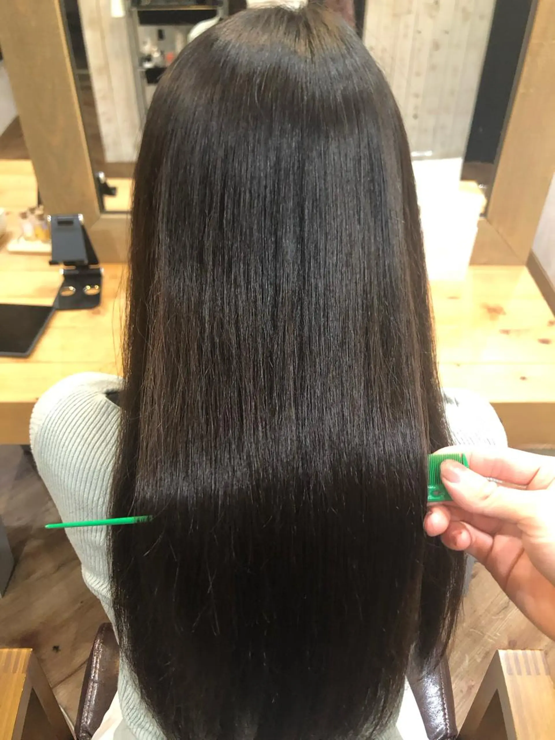 ロング パーマ 縮毛矯正/髪質改善 予約はリクエストからのヘアスタイル