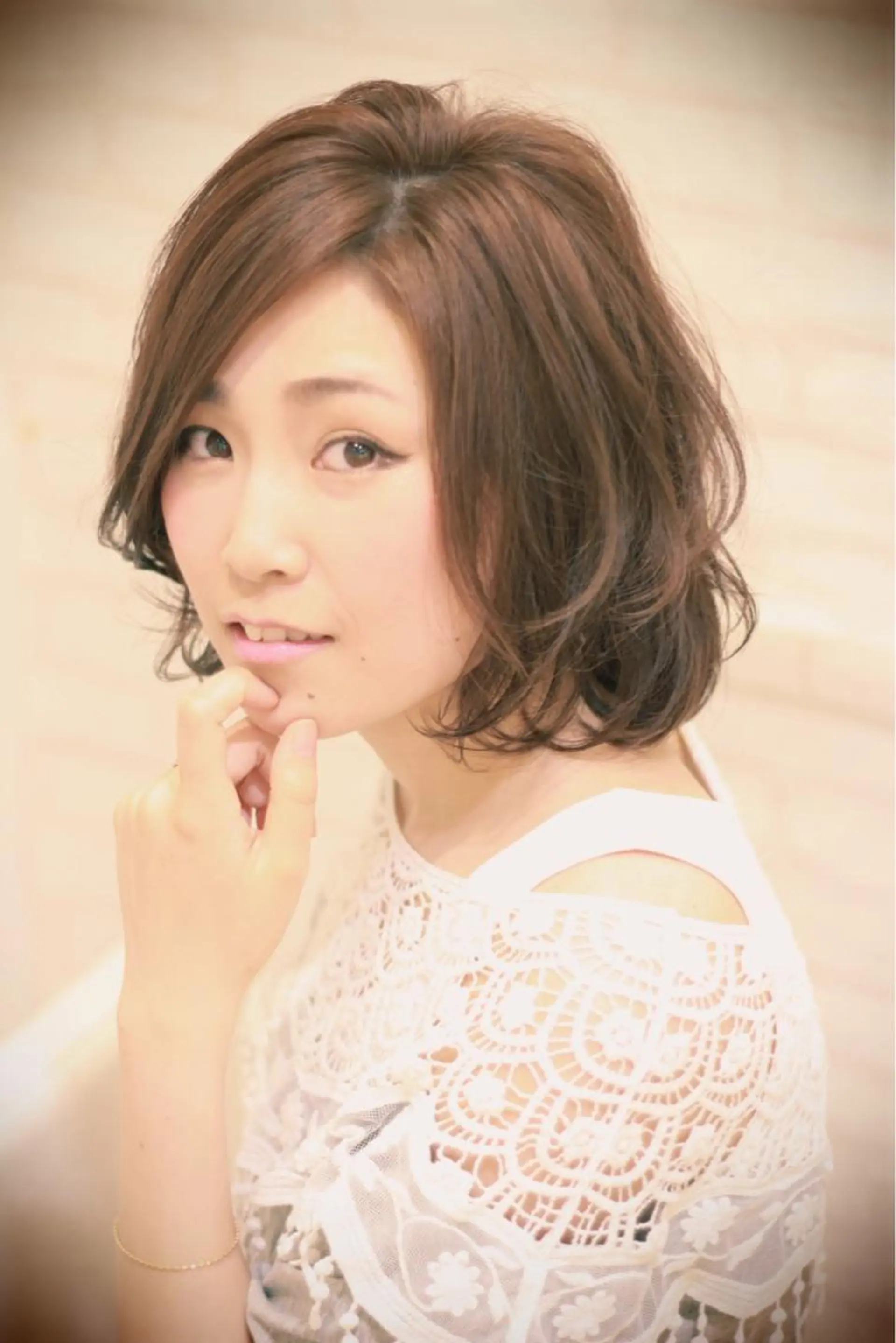 ショート カラー パーマ ボブ 店舗代表 佐藤 幸平のヘアスタイル